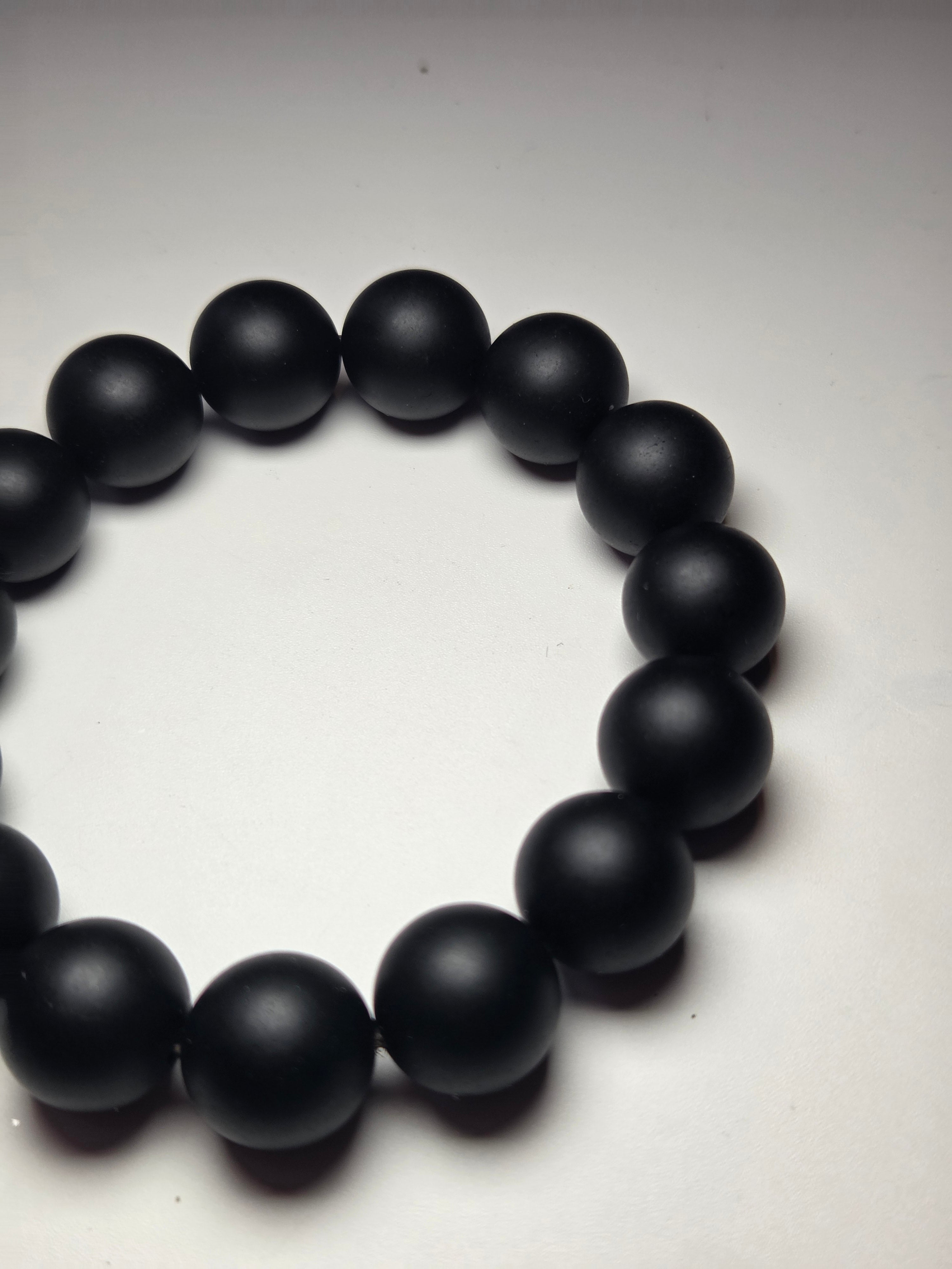 Matt Obsidian crystal bracelet