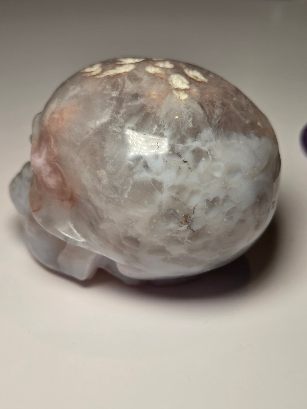 Pink Amethyst with Flowers