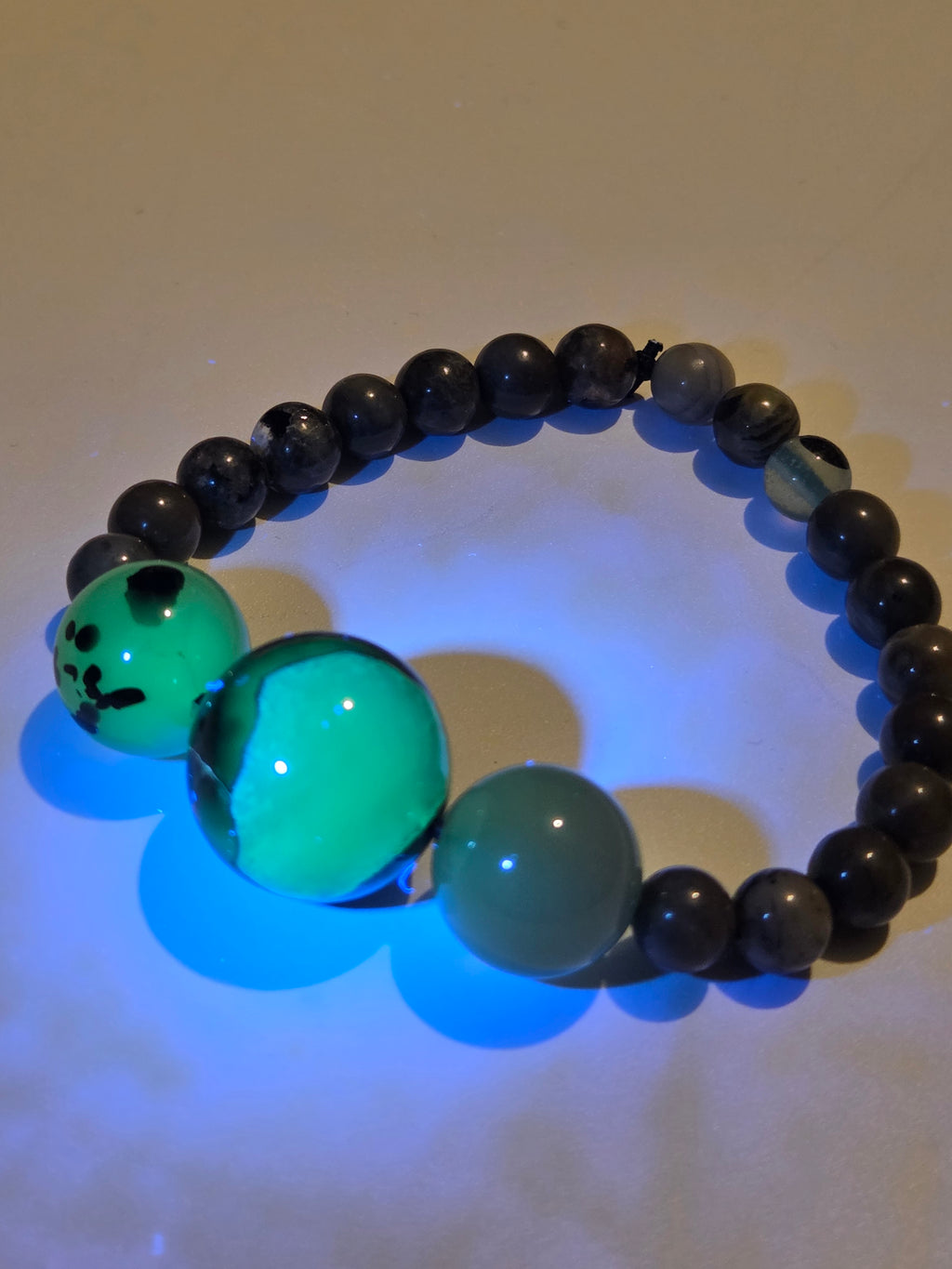 Volcano Agate crystal bracelet