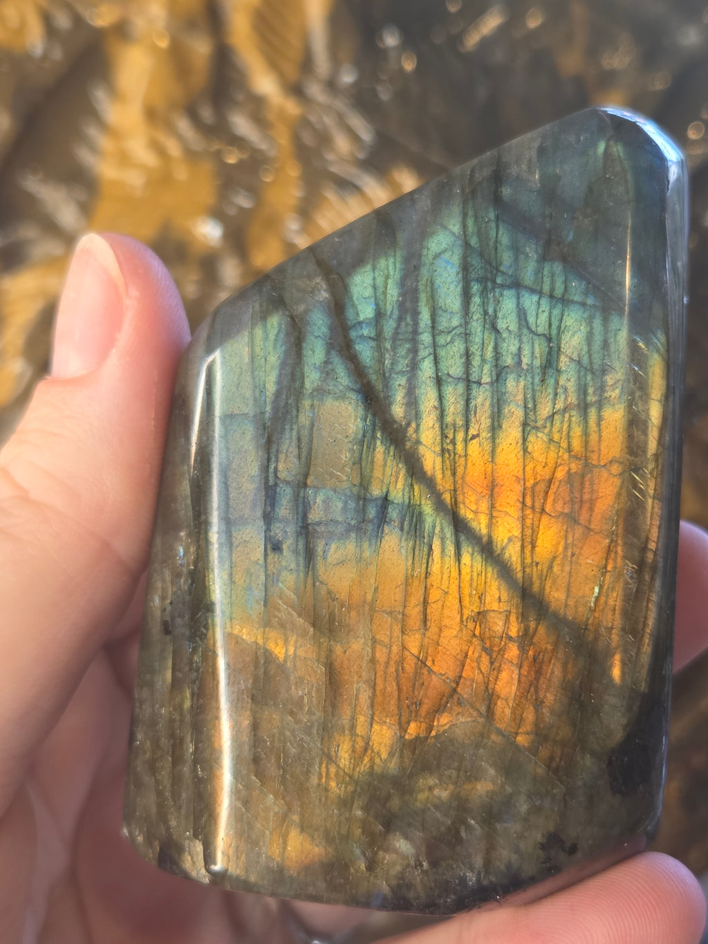 Labradorite crystal freeform