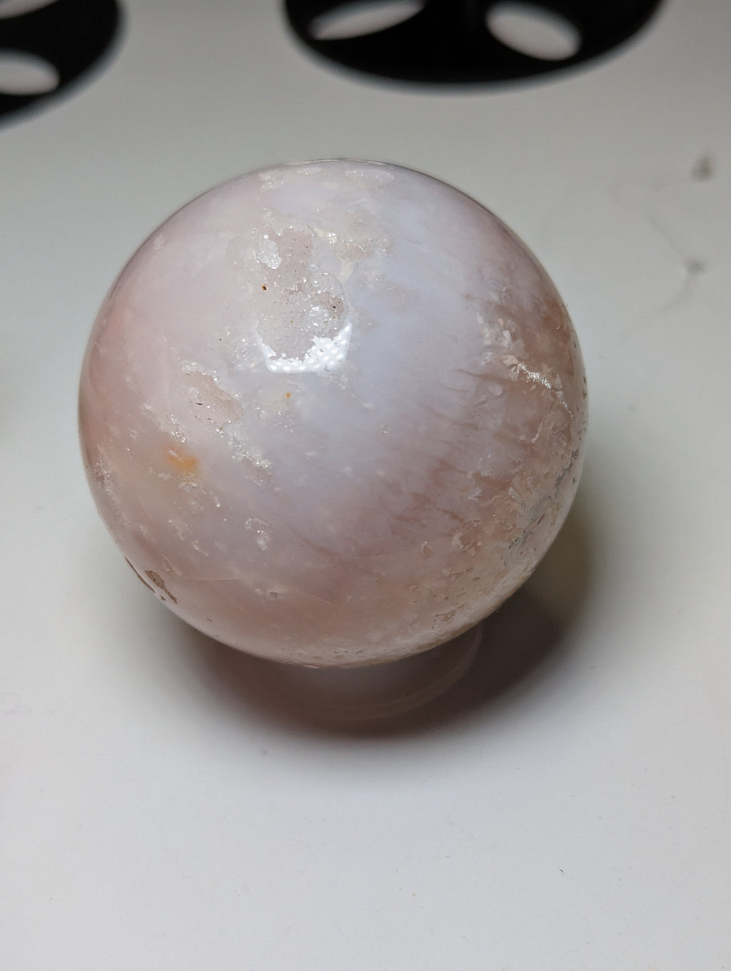 Pink Amethyst crystal sphere