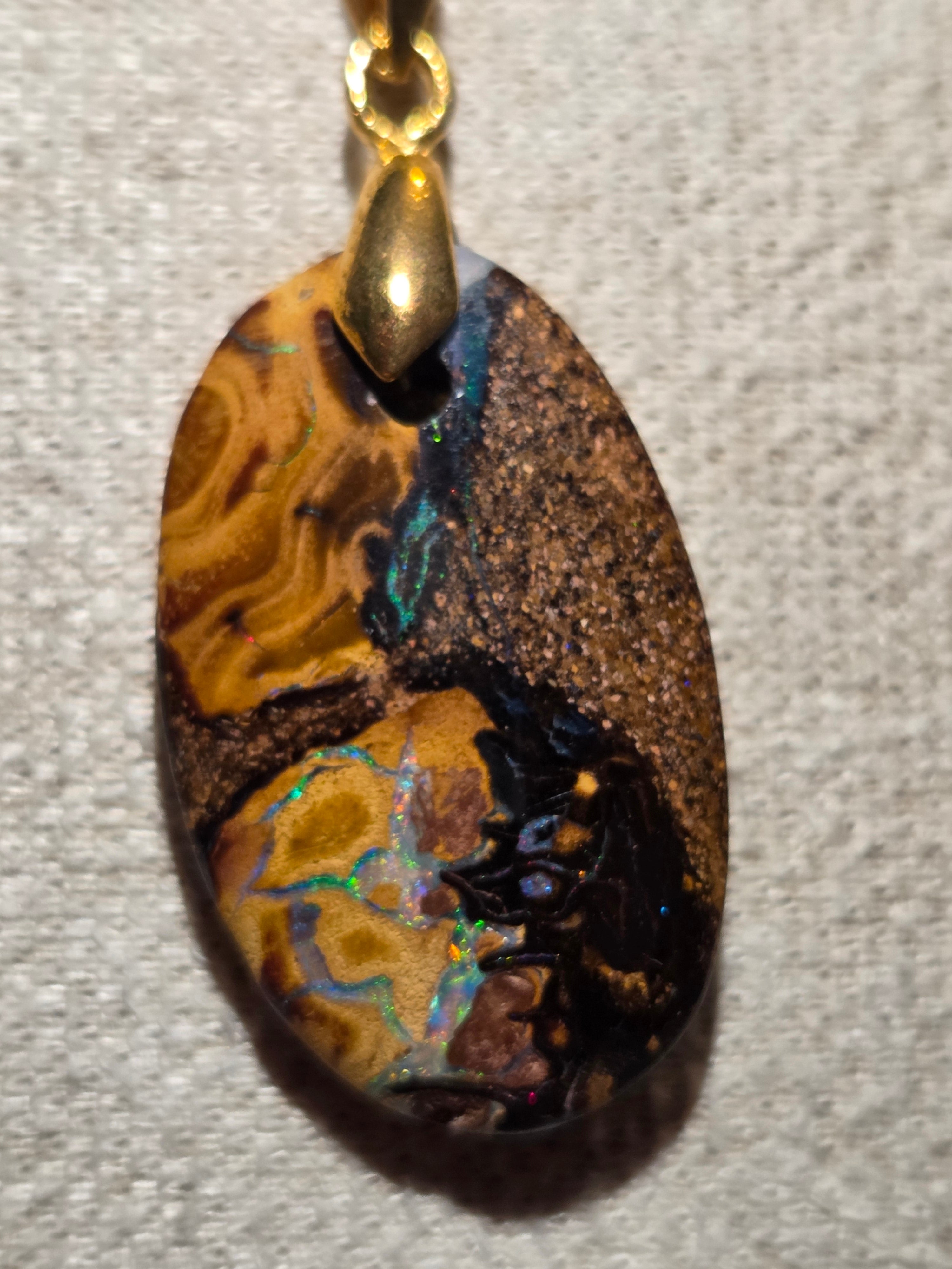 Amazing bolder Opal handmade necklace