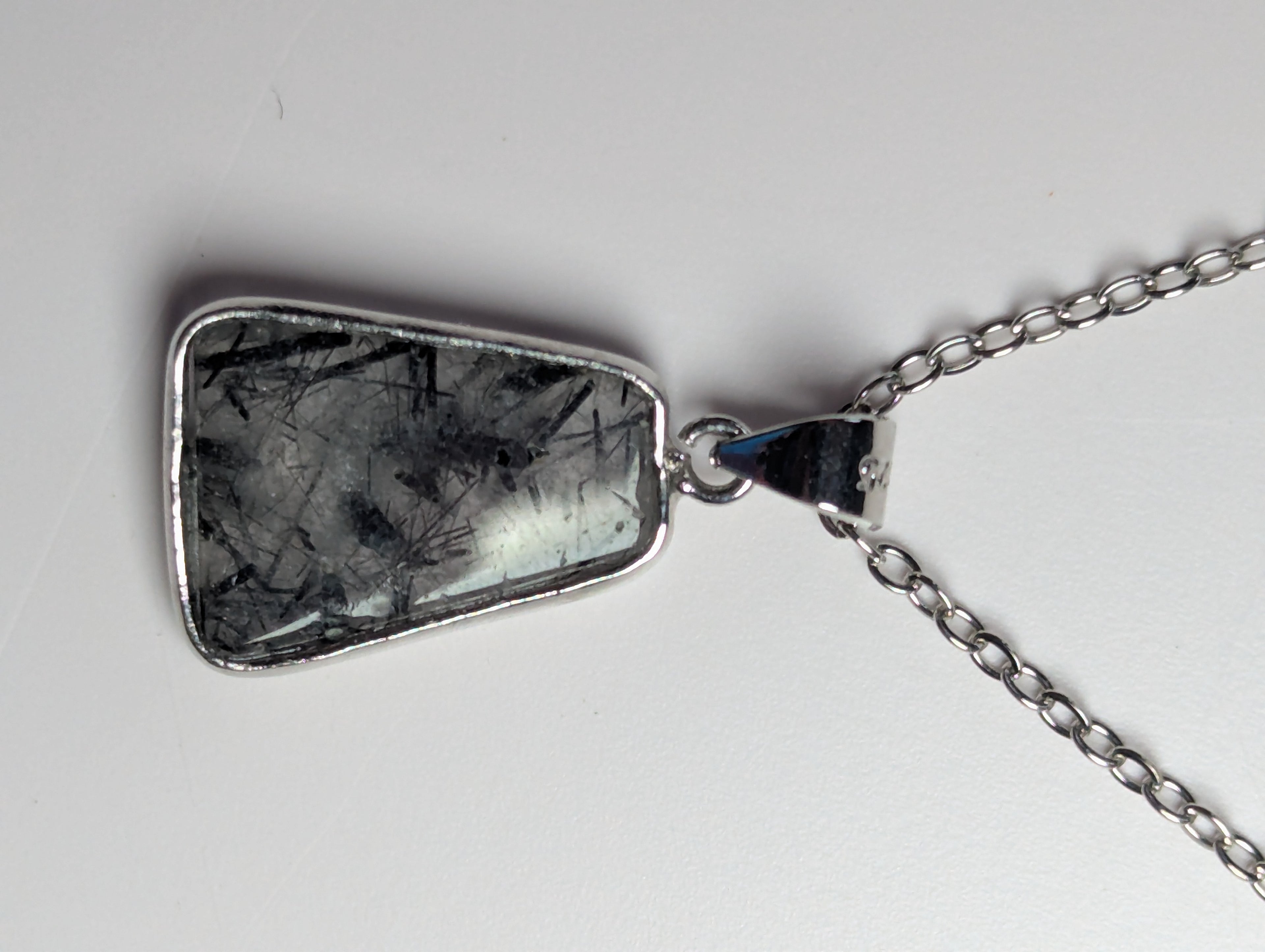 Stunning rutile crystal necklace