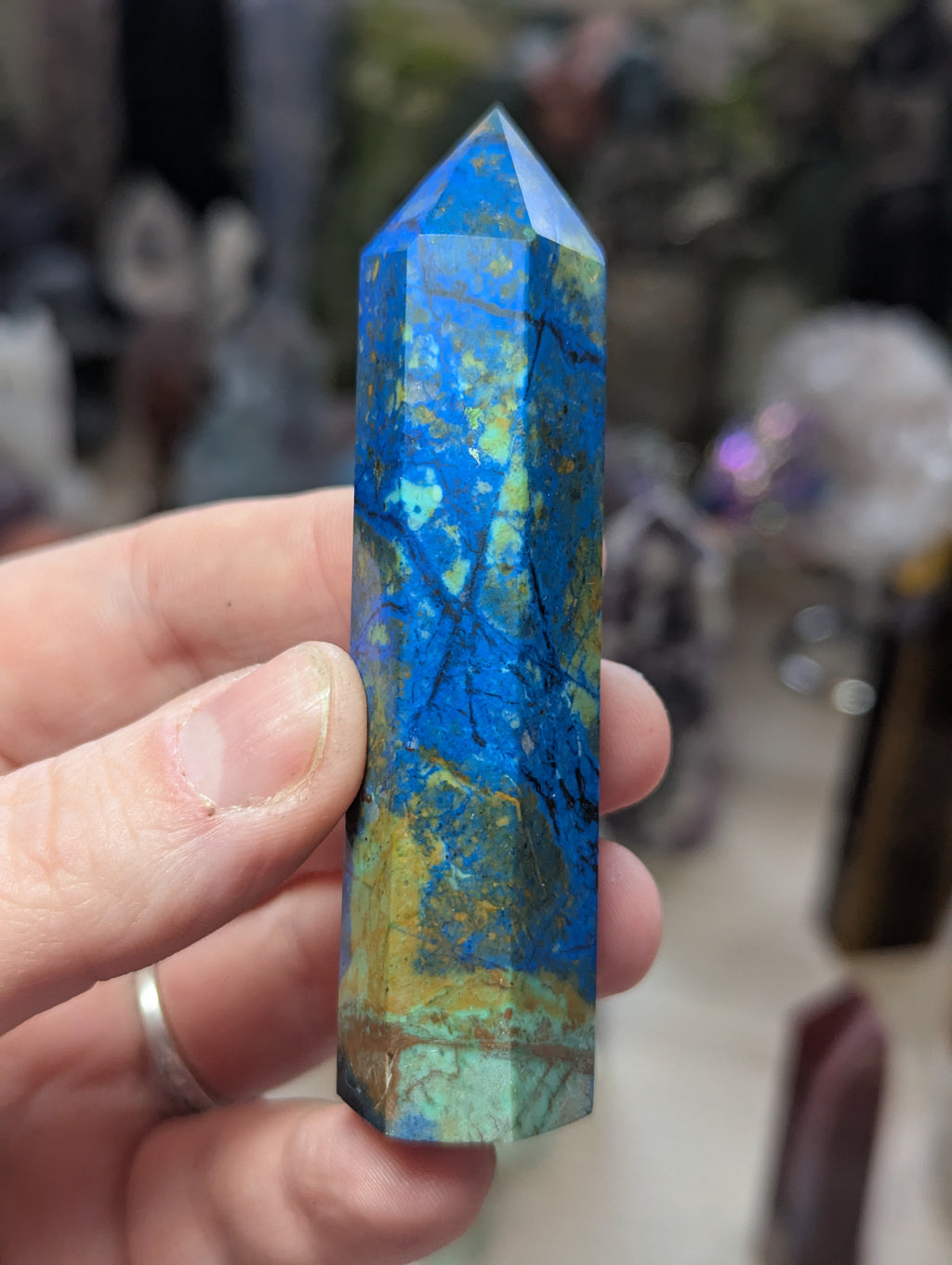Crycecola crystal tower carving