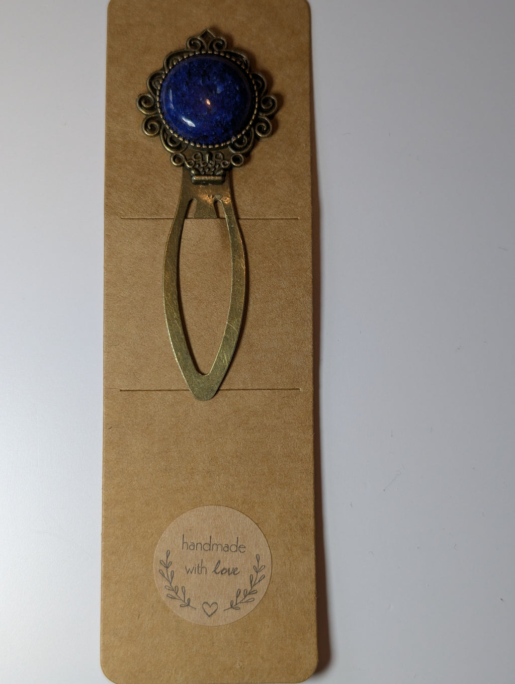 Sodalite crystal handmade bookmark