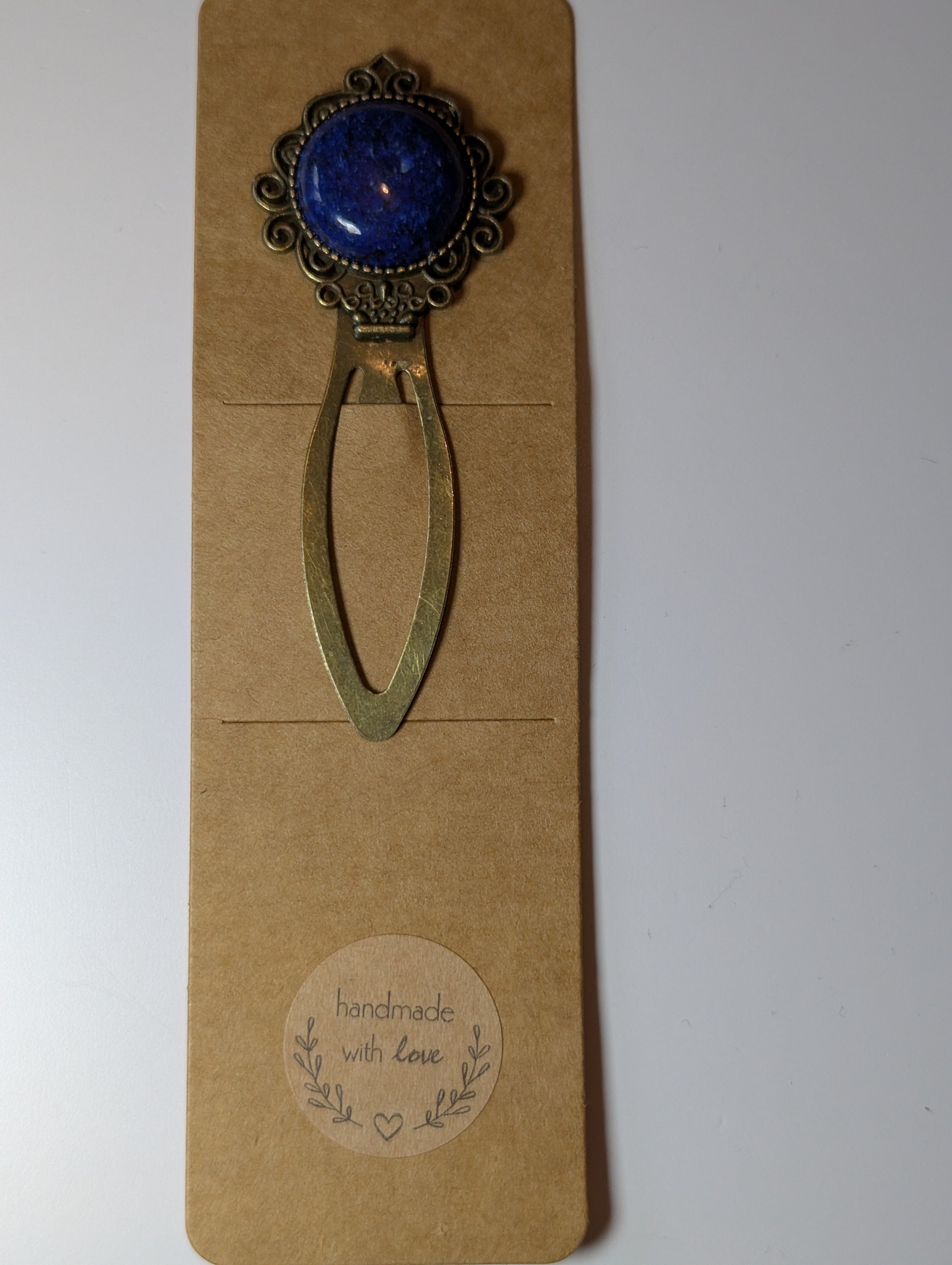 Sodalite crystal handmade bookmark