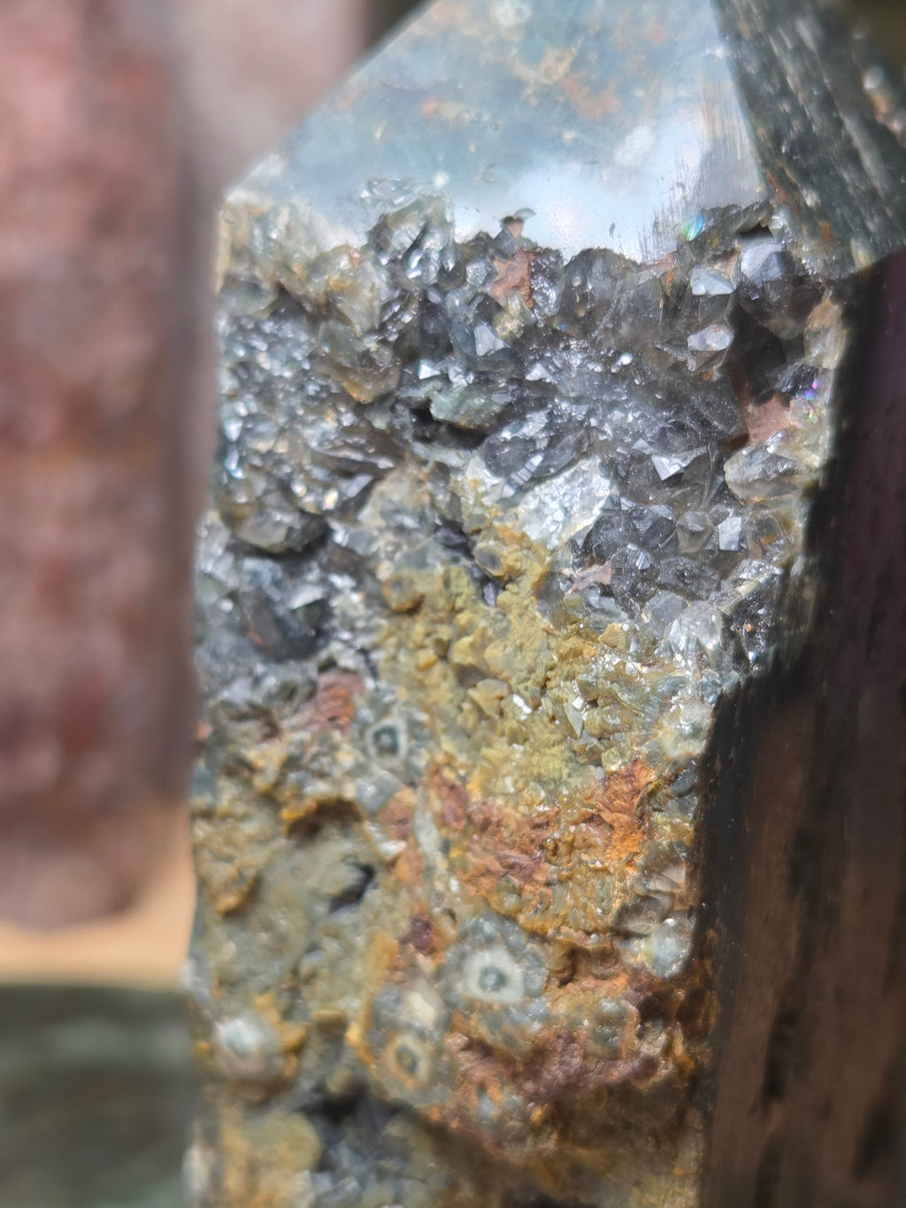 Ocean Jasper crystal raw tower