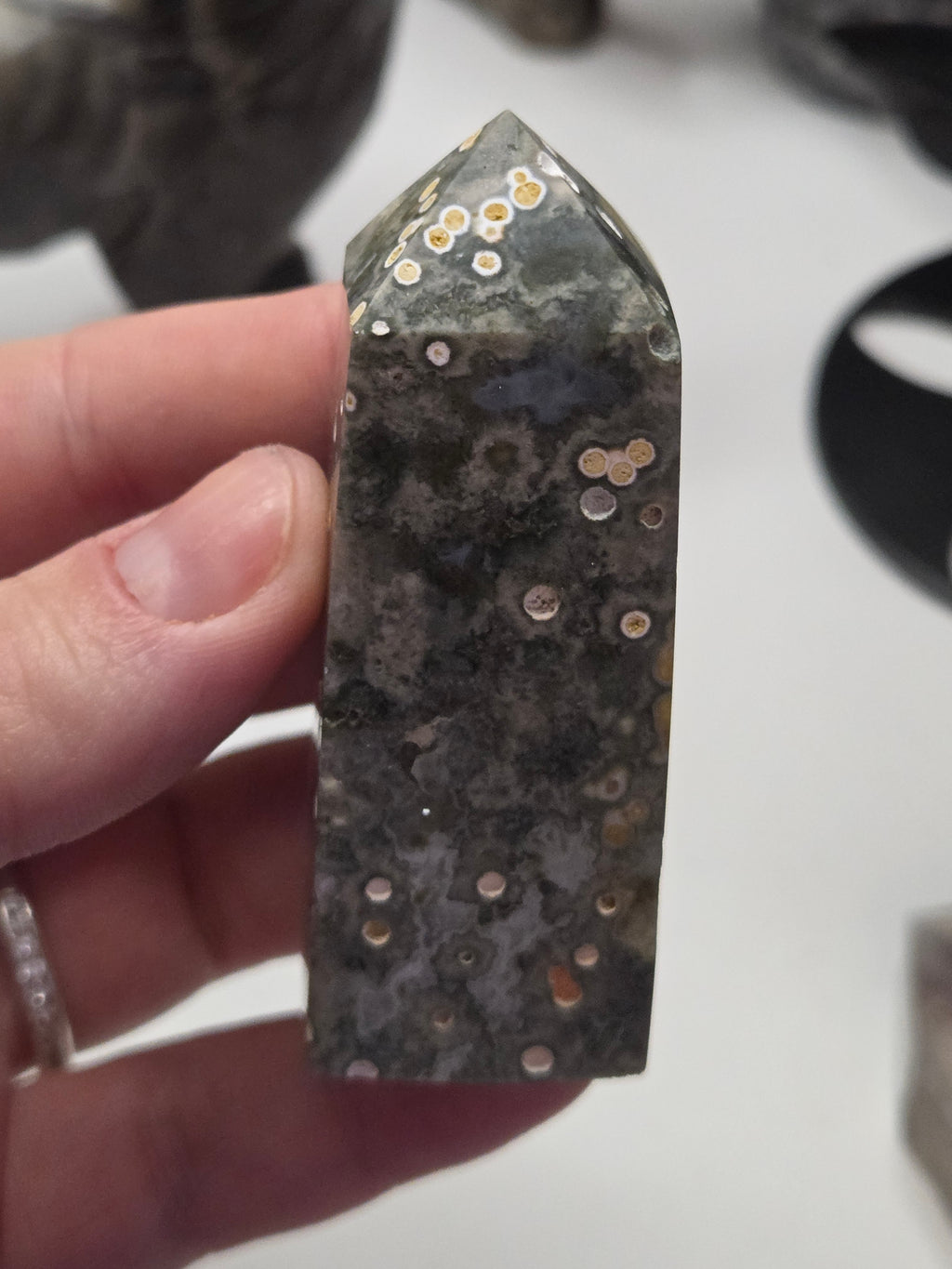 Ocean Jasper crystal tower