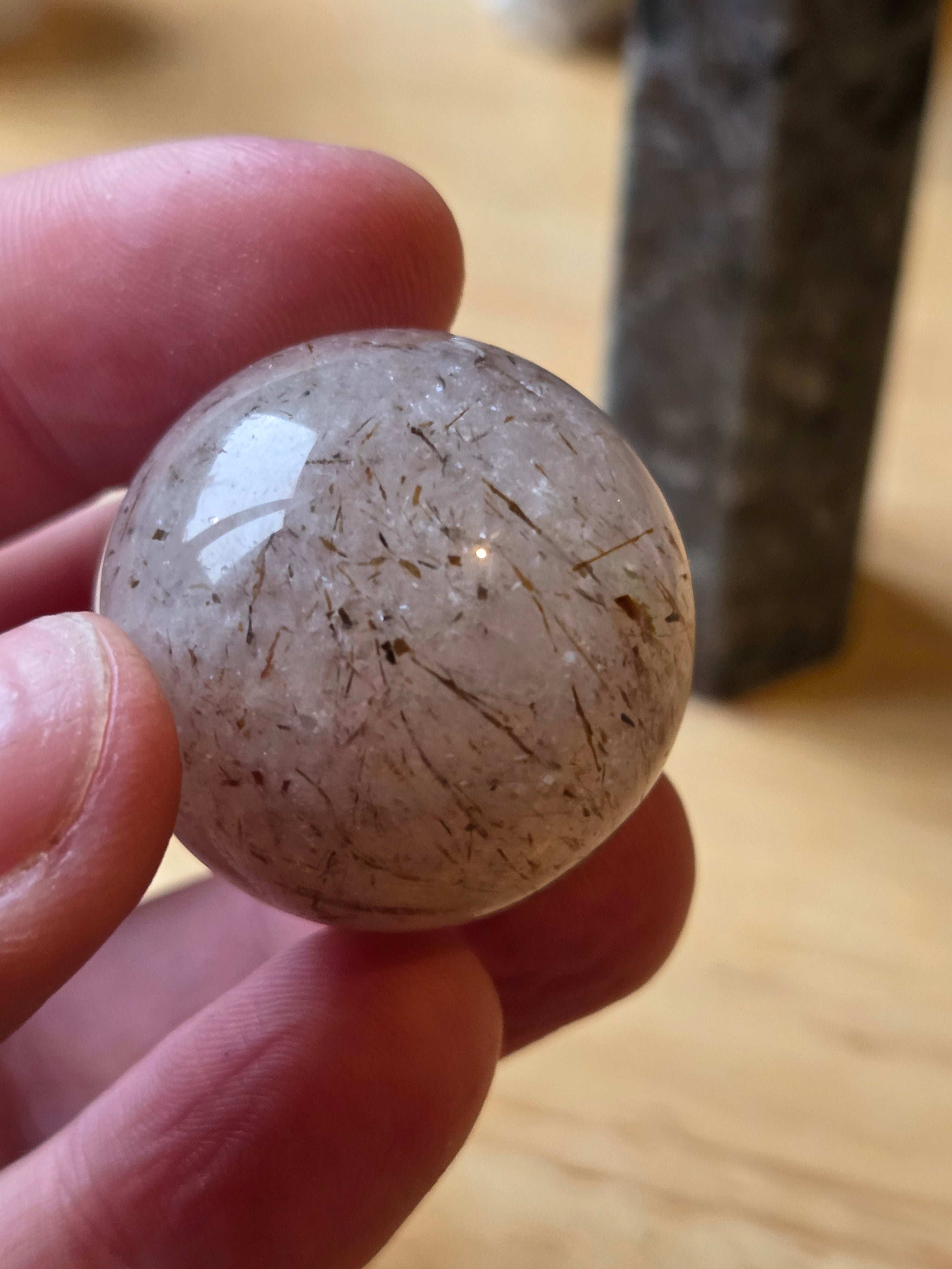 New Copper Rutile crystal sphere