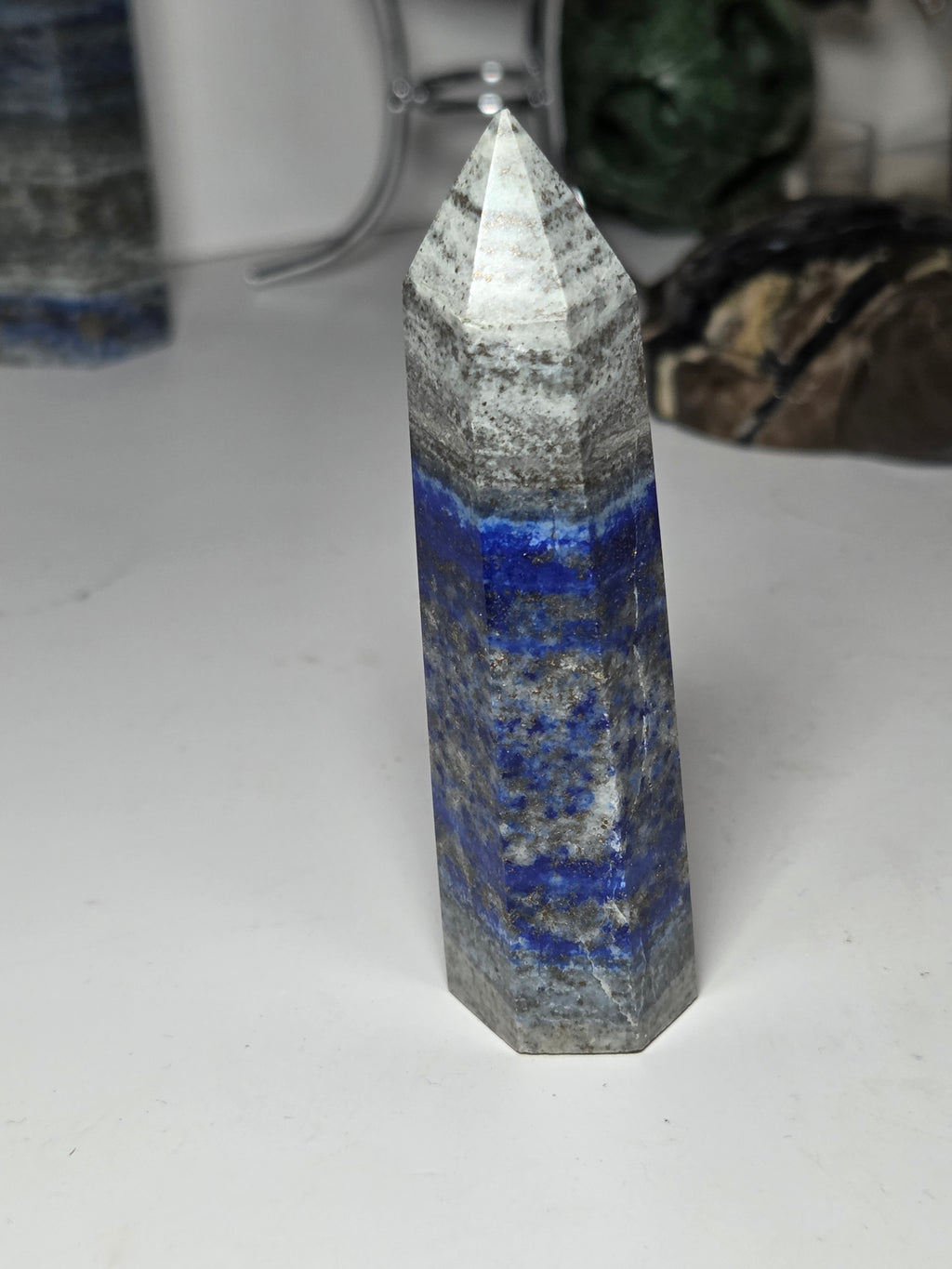 High quality crystal lapis Lazuli crystal tower