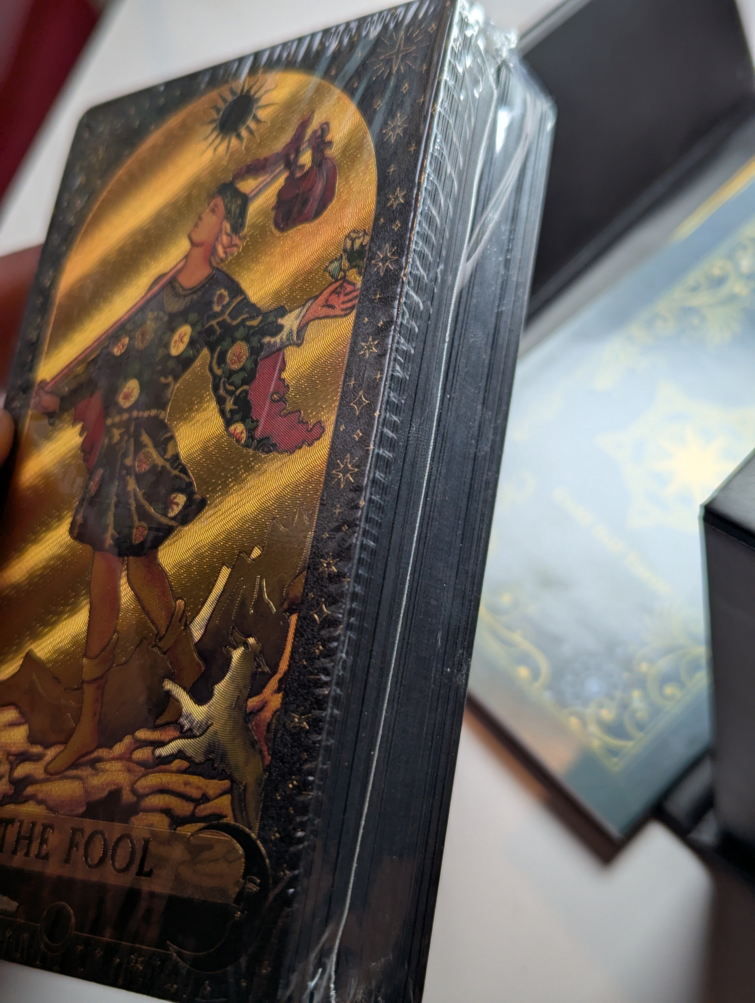 Hard case golden foil Tarror cards