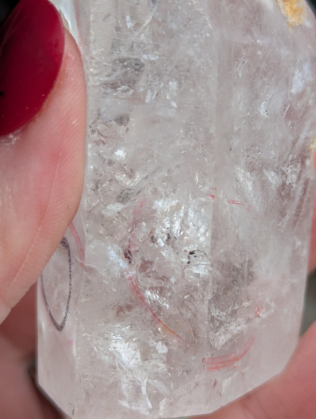 Large  enhydro crystal raw tower