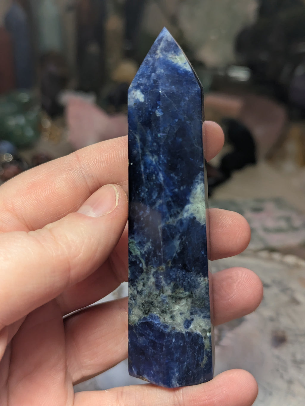 Crystal sodalite crystal tower