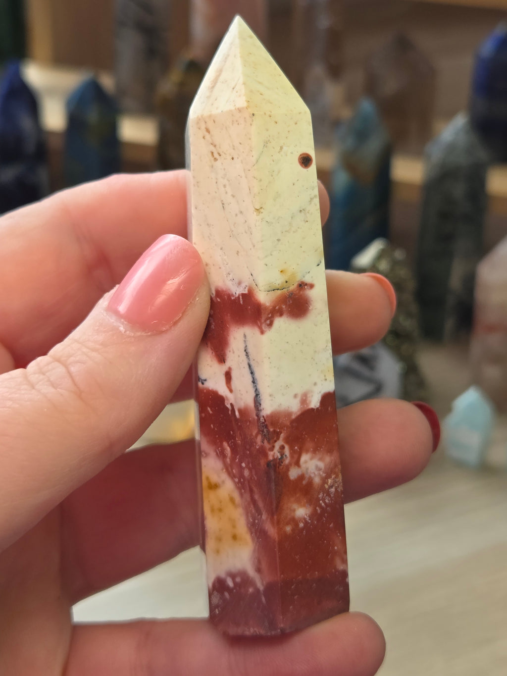 Beautiful  petrified wood crystal tower