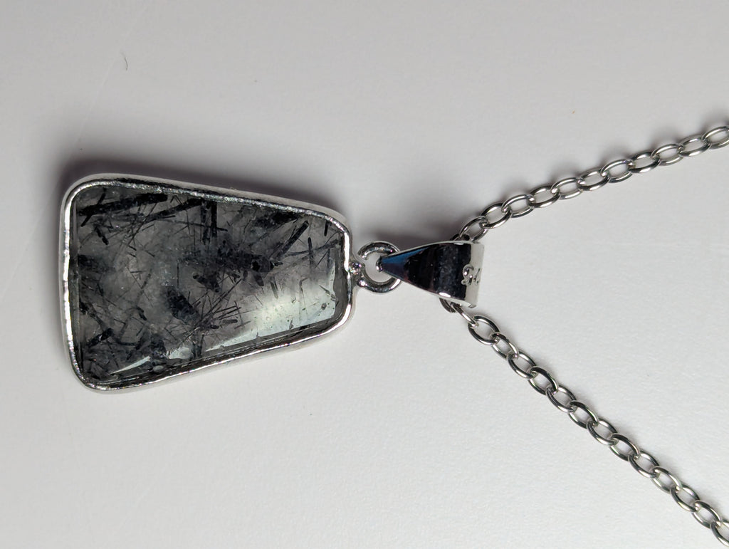 Stunning rutile crystal necklace