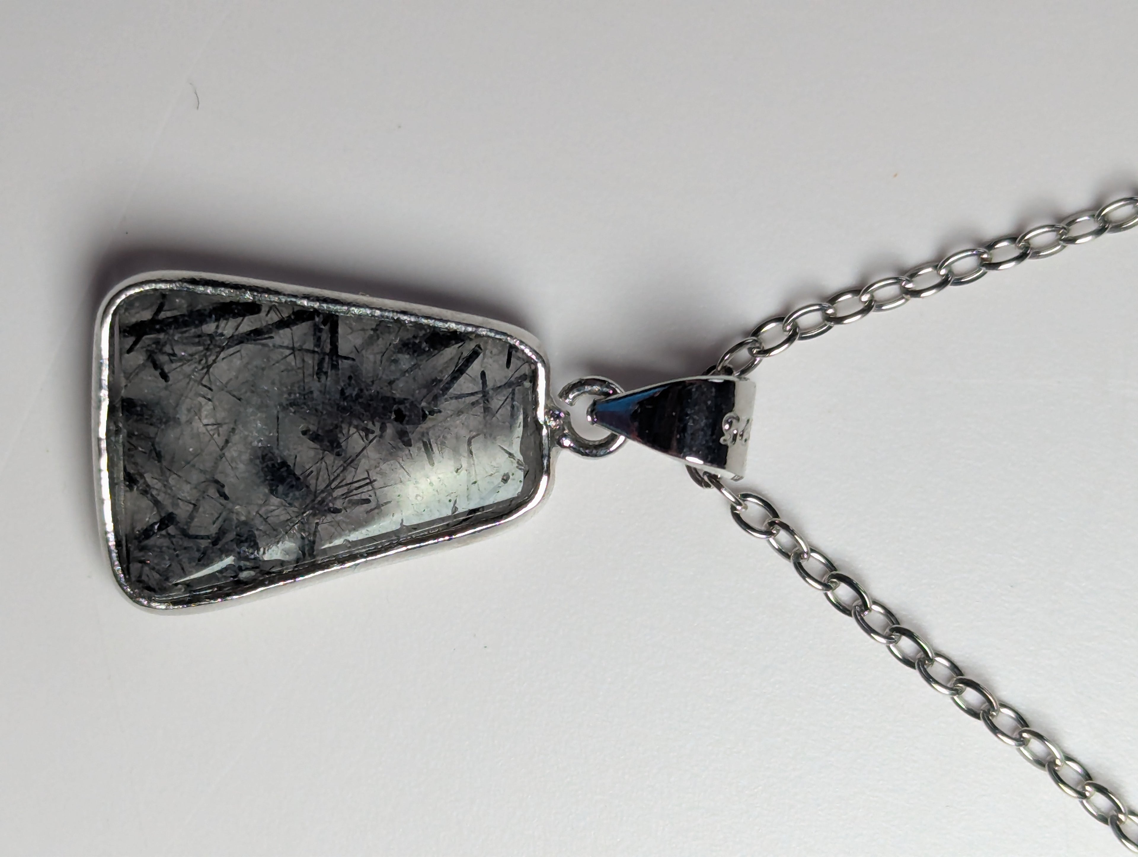 Stunning rutile crystal necklace