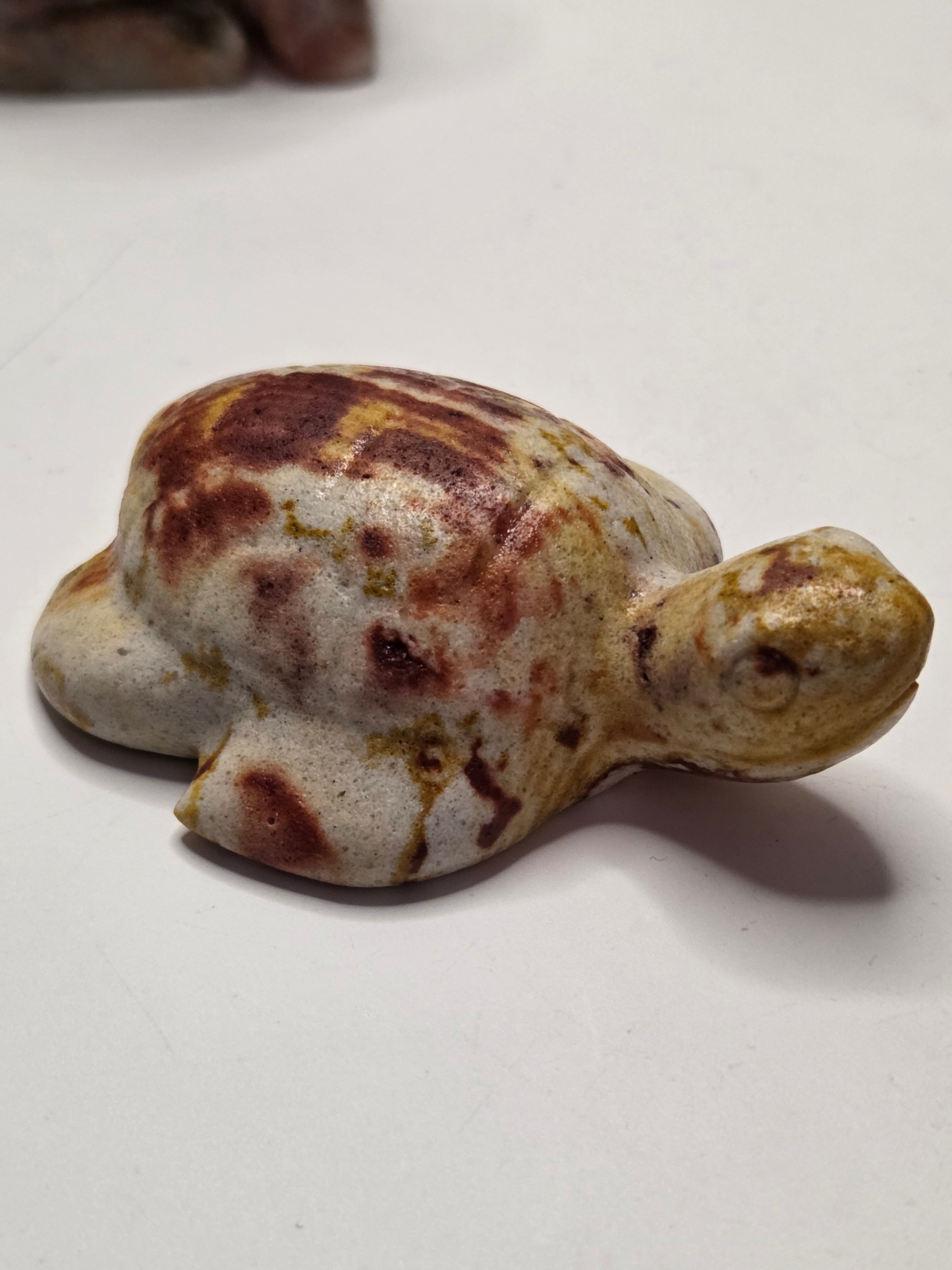 Jade crystal turtle carving