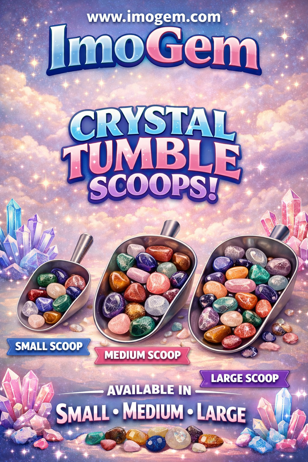 Large Crystal Tumble scoop (on offer)