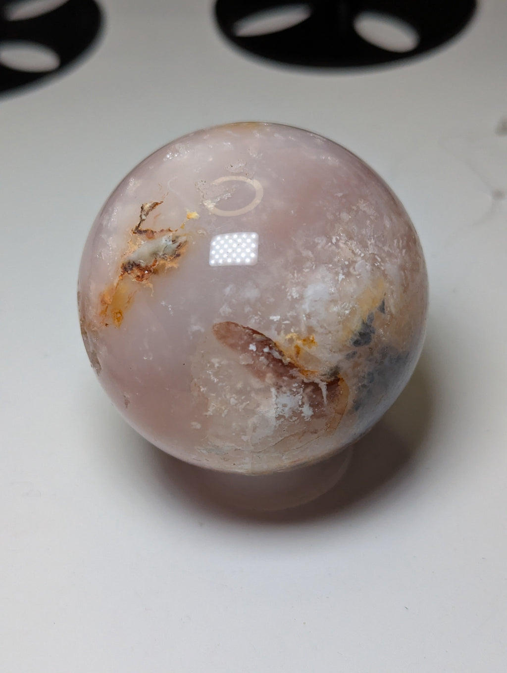 Pink Amethyst crystal sphere