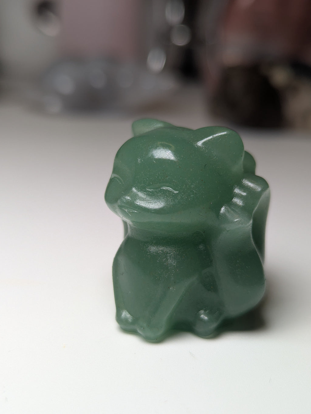 Green Aventurine crystal nine tail fox