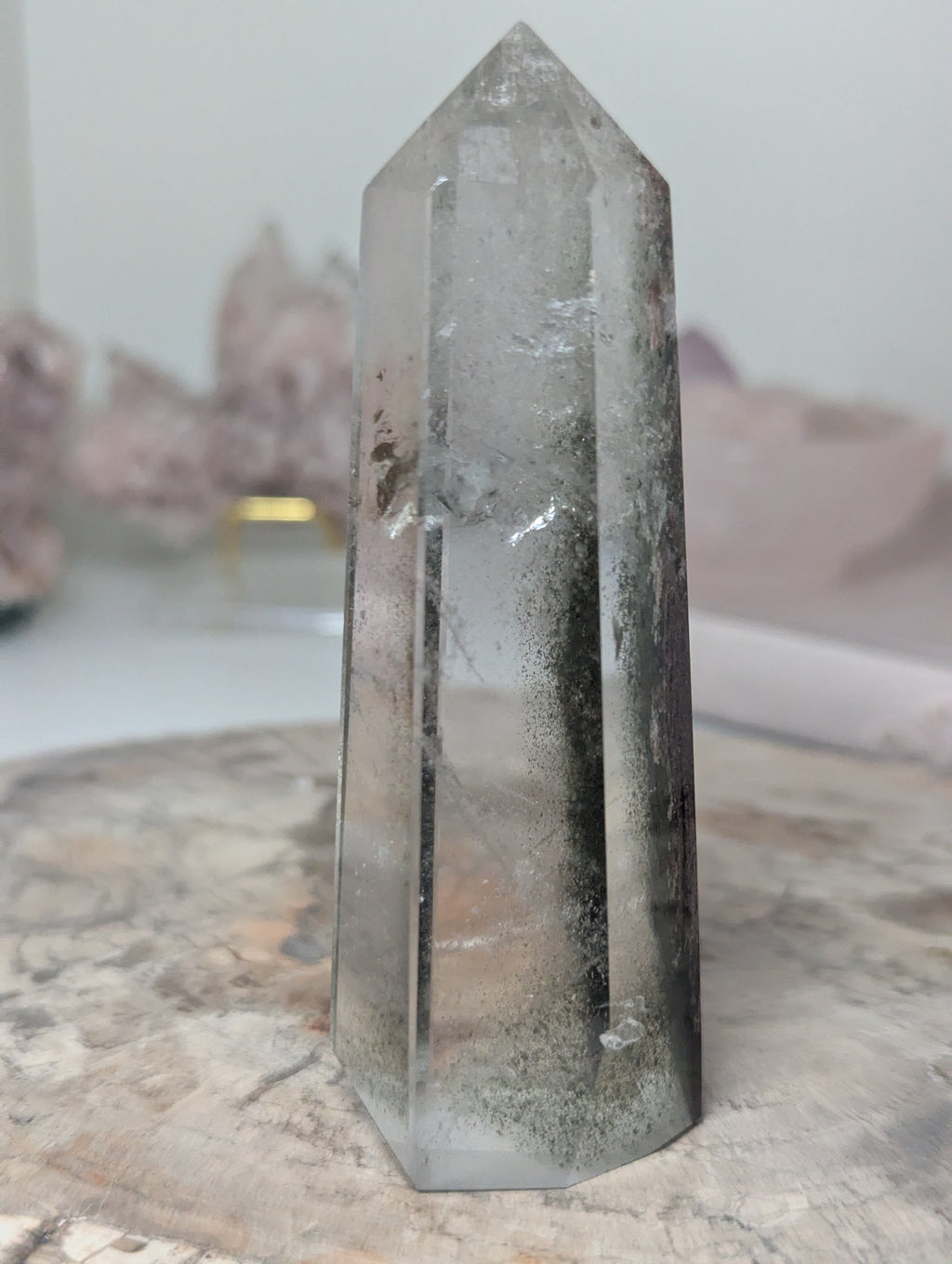 Grade AAA Garden quartz crystal tower