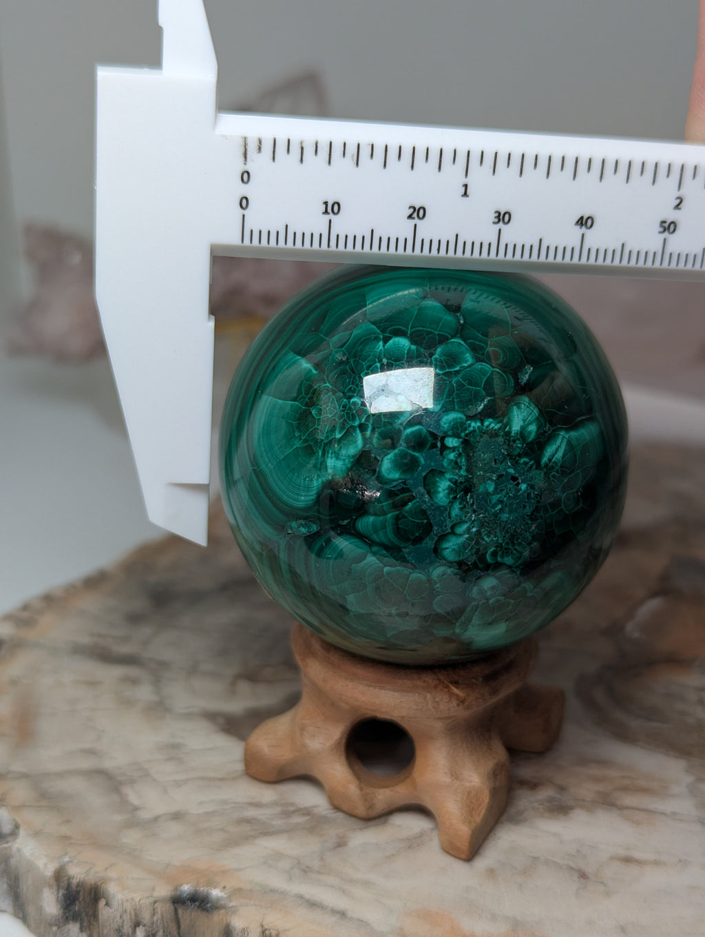 Beautiful Malicite crystal sphere