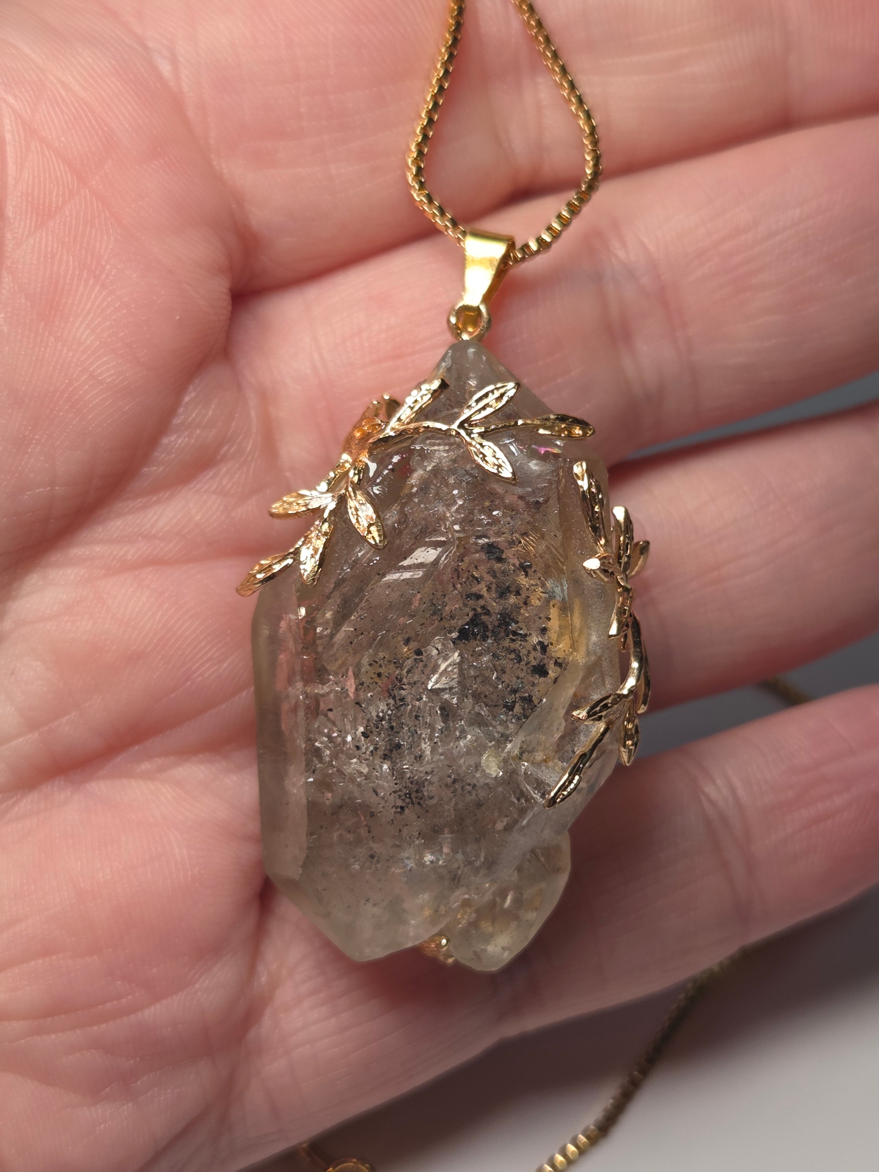 Enhydro crystal  handmade  necklace
