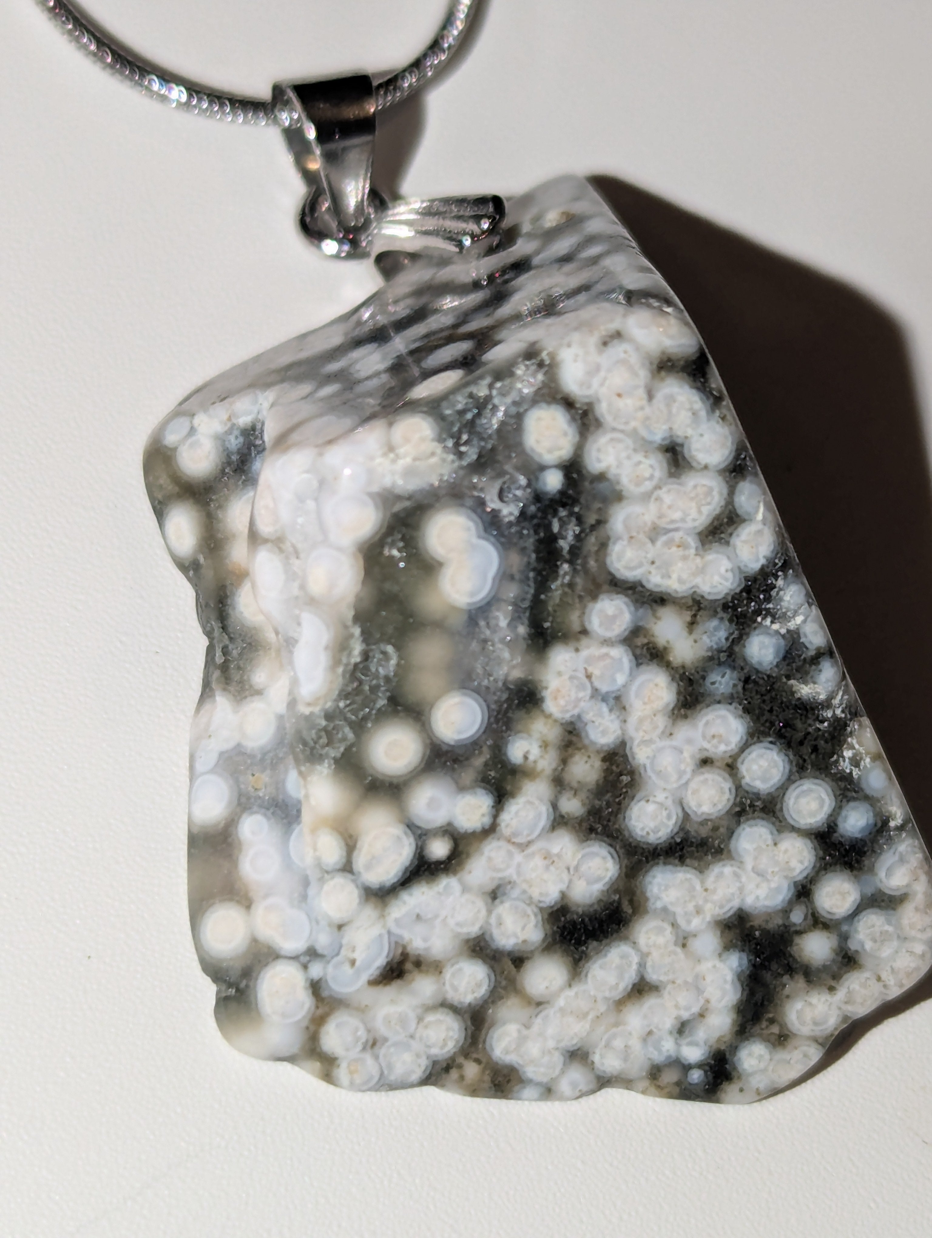 Ocean Jasper crystal handmade necklace