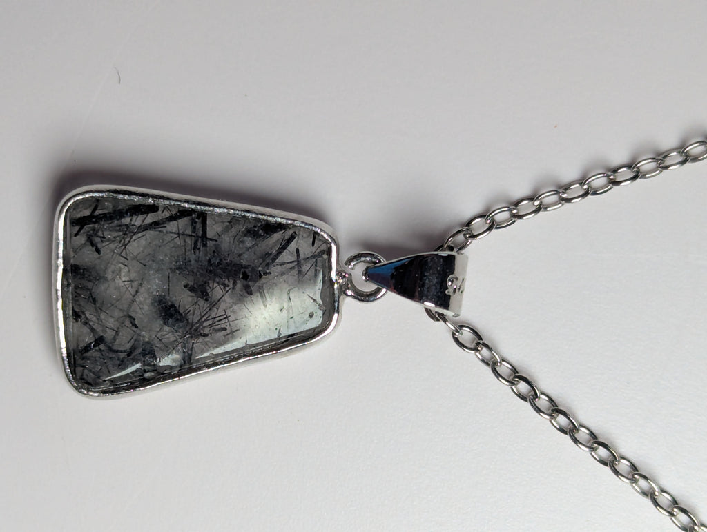 Stunning rutile crystal necklace