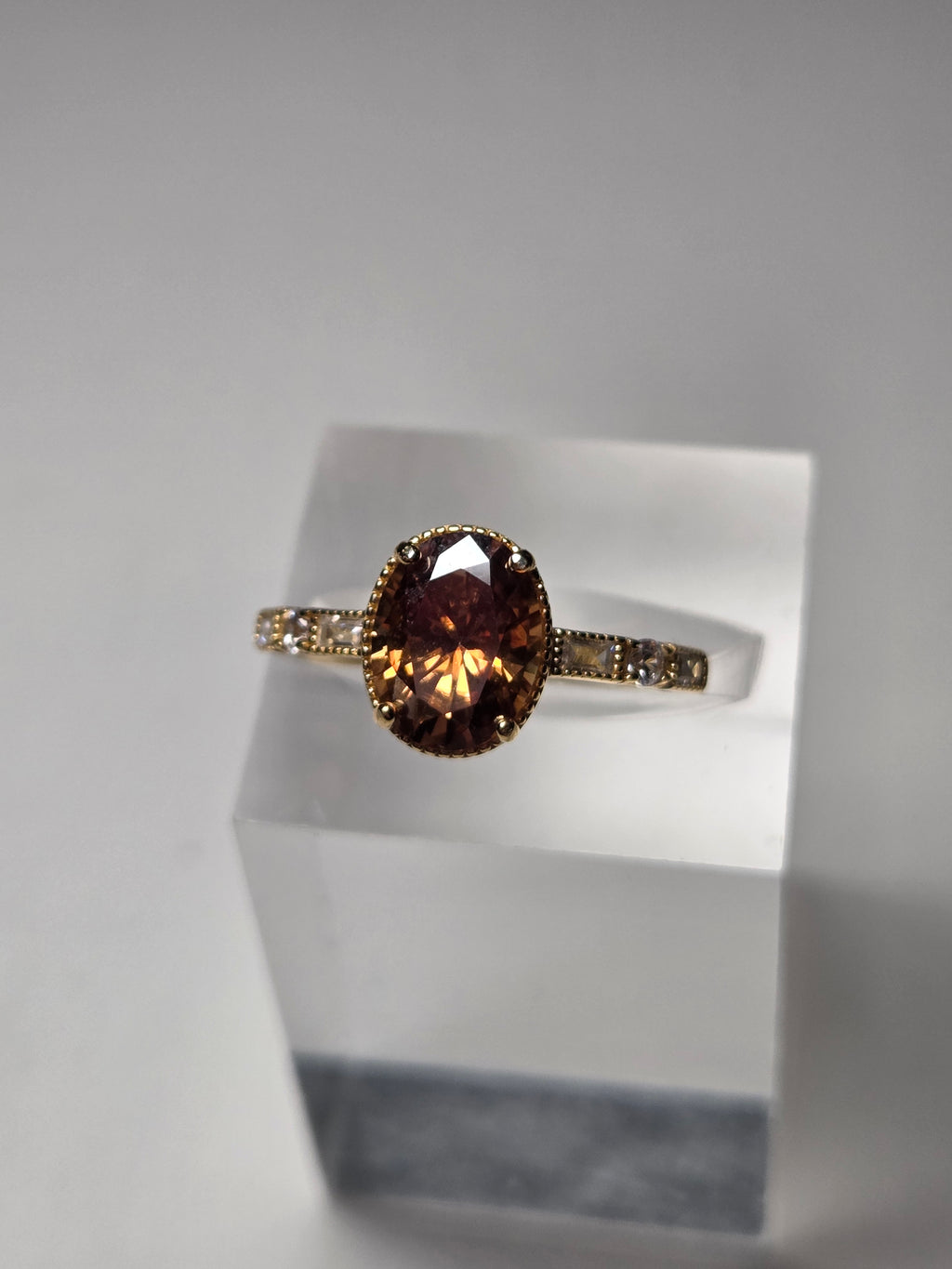 Chocolate Moissanite diamond necklace