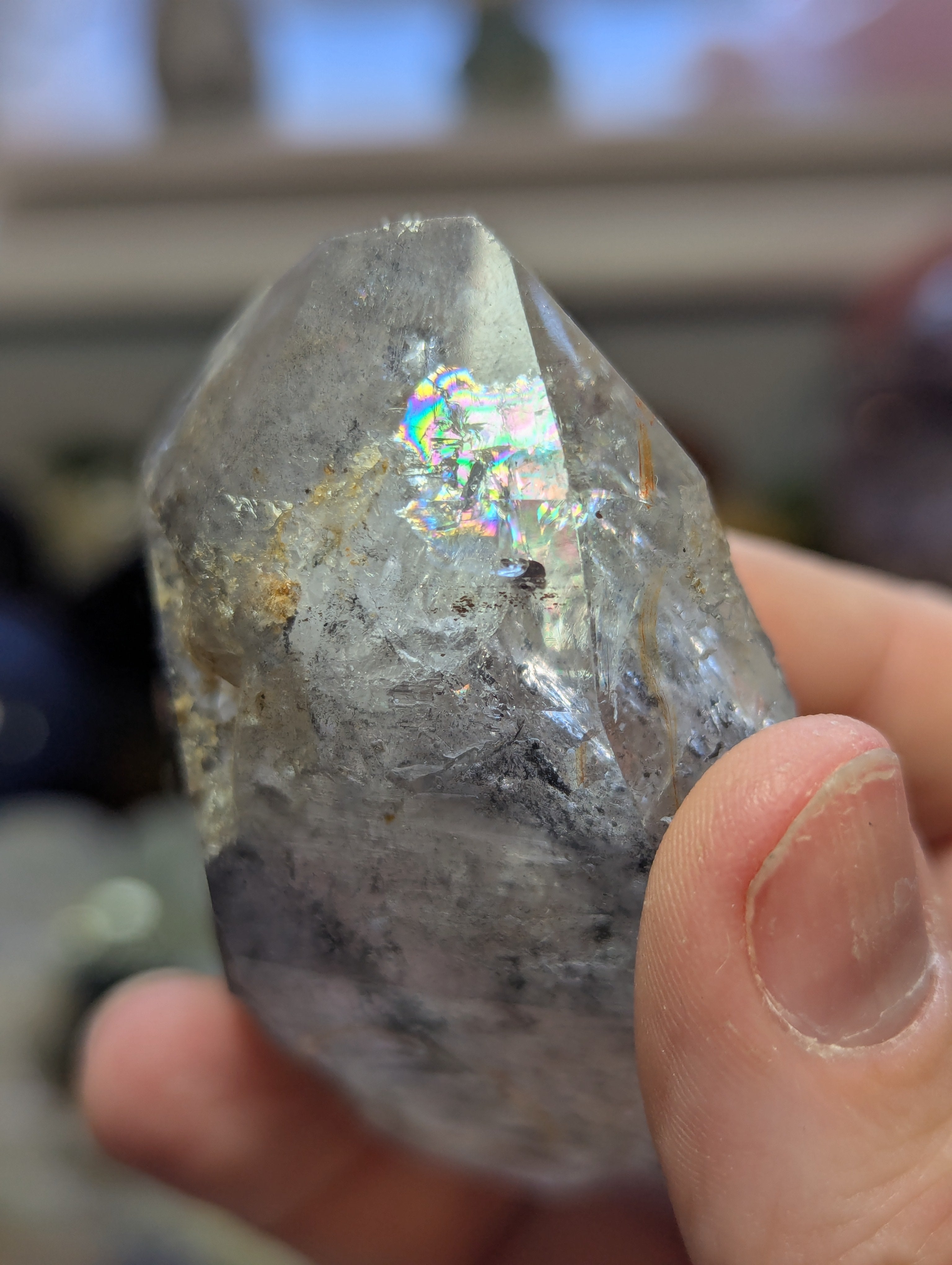 Enhydro crystal specimen