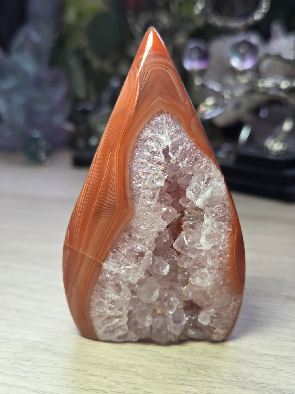 Carnelian duzy crystal tear drop