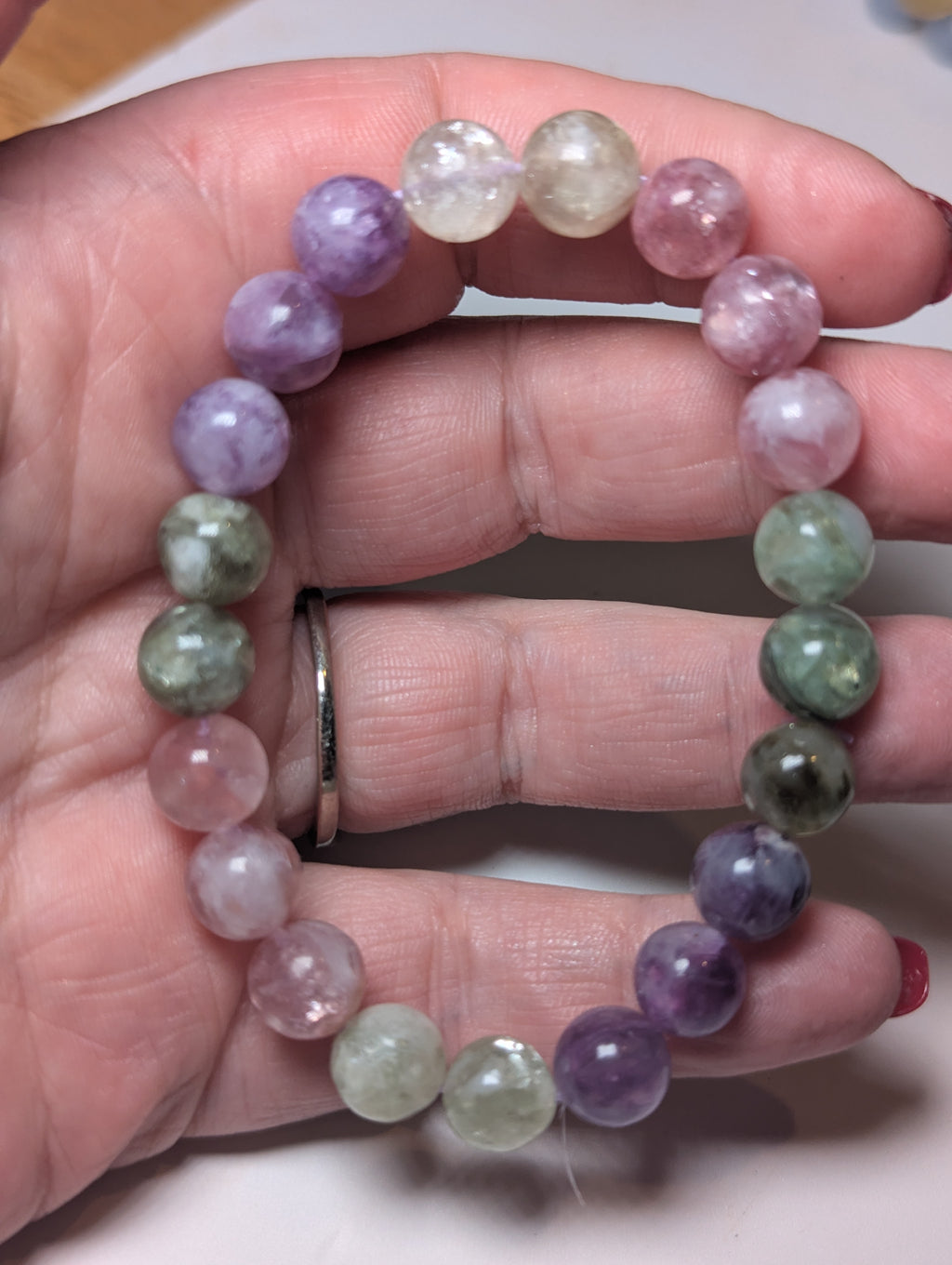Grade AAAA Flashy Tourmaline crystal bracelet