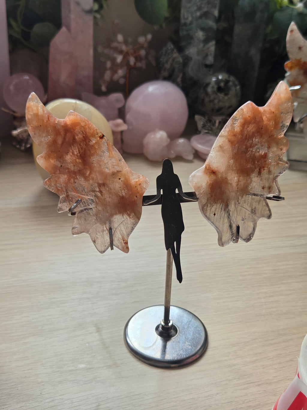 Sun and moon stone crystal angel