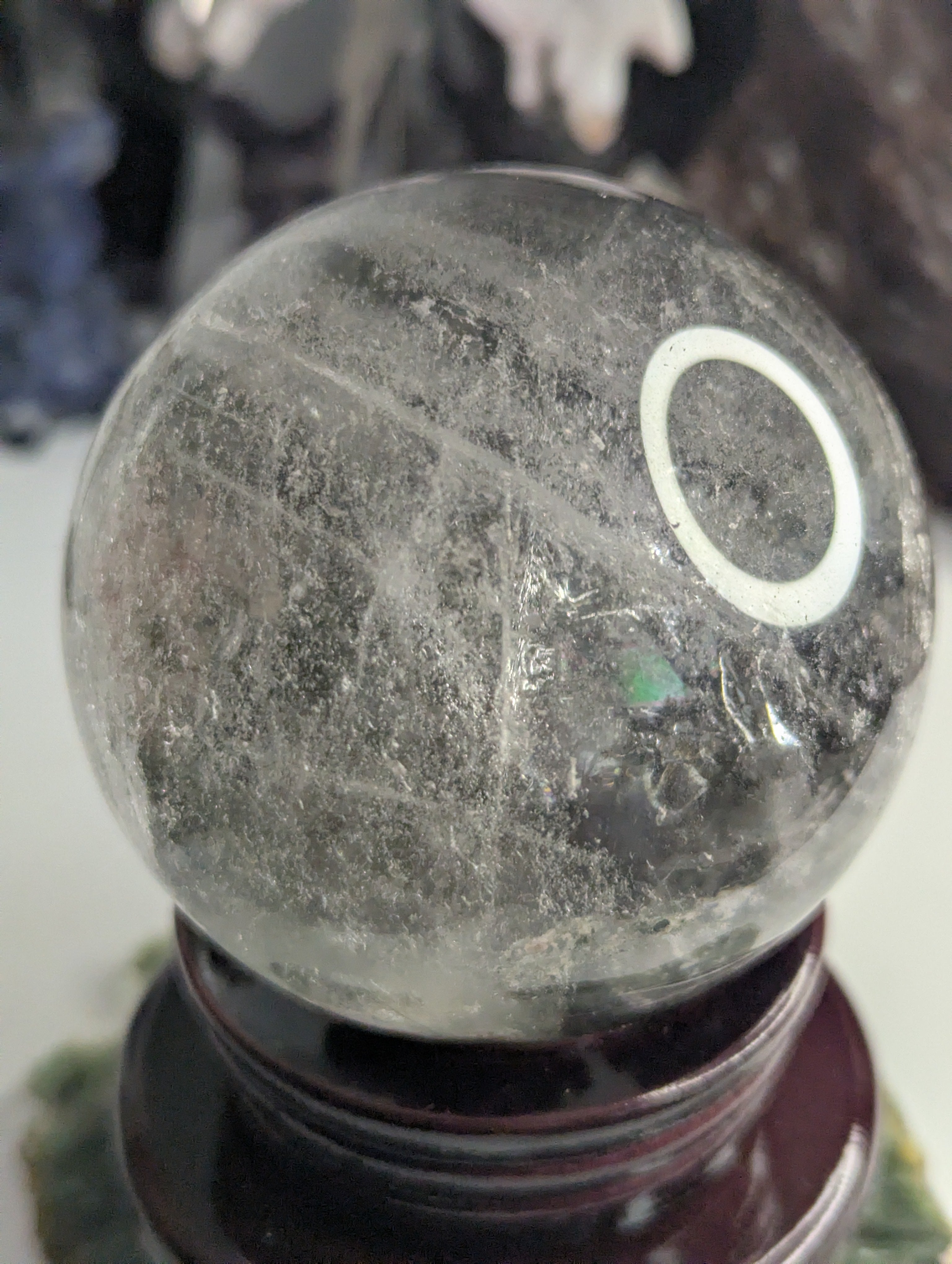 Amazing high Grade Garden quartz crystal sphere