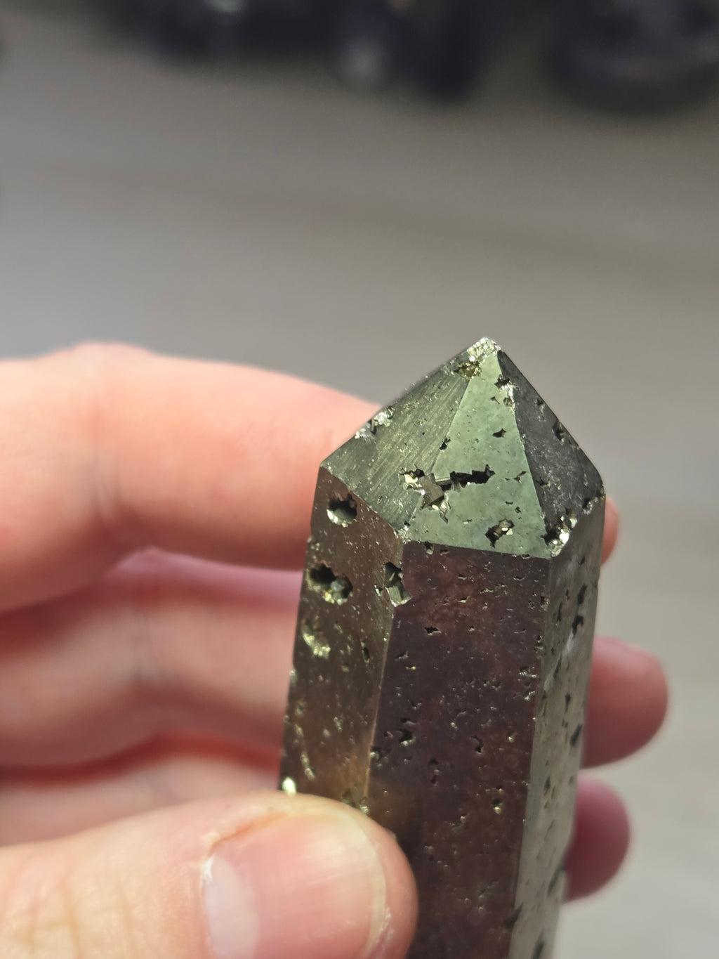 Pyrite crystal tower