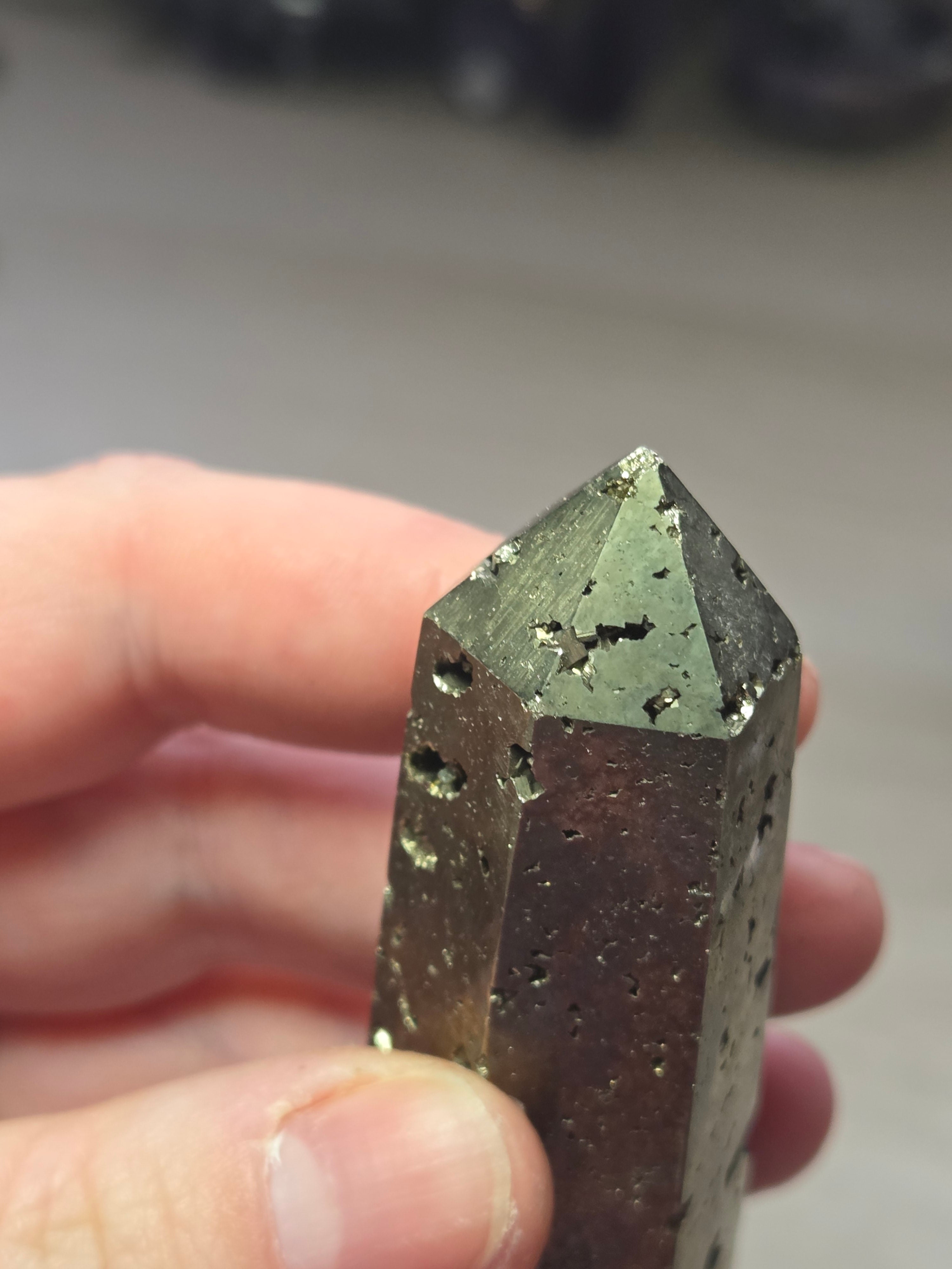 Pyrite crystal tower