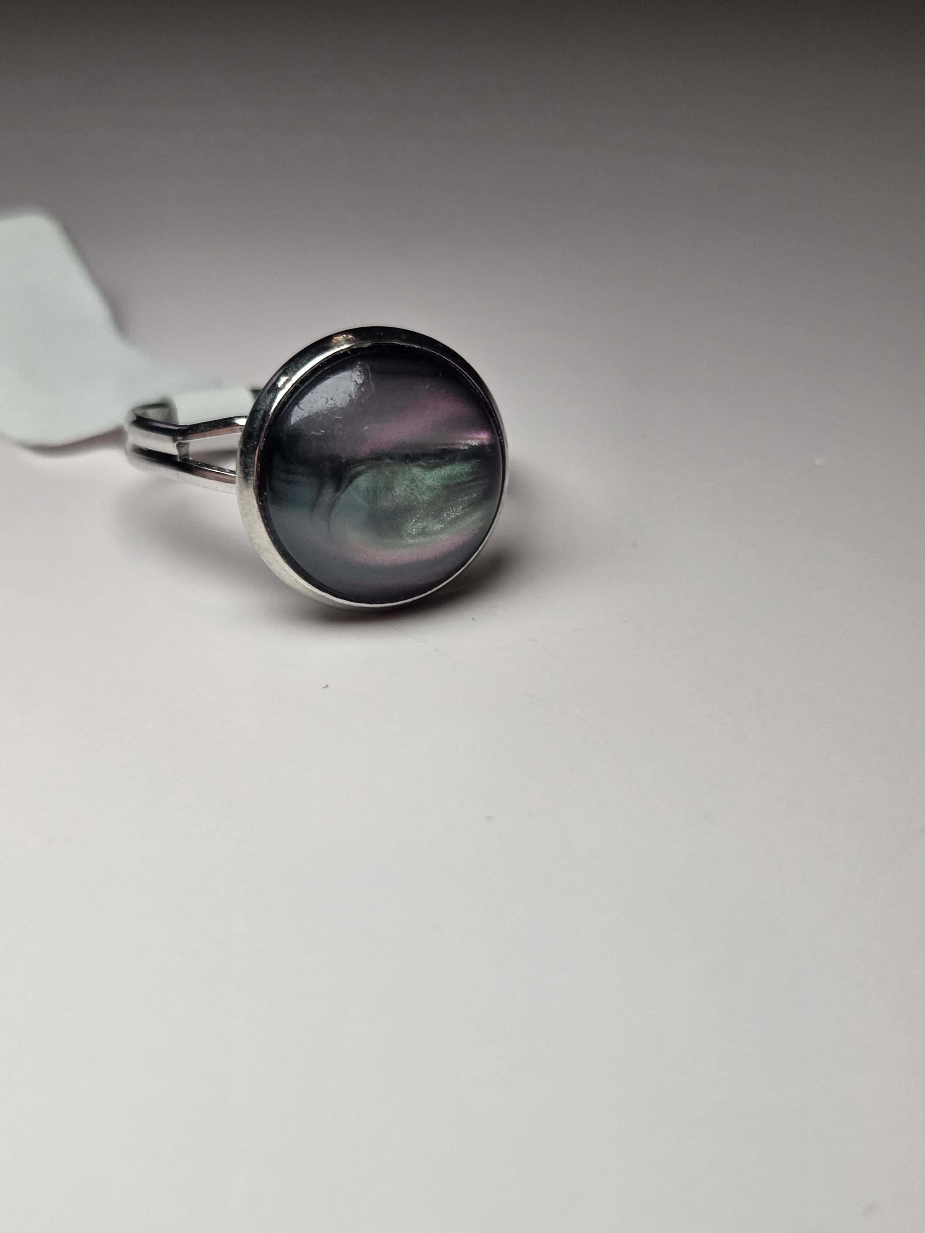Abalone shell Adjustable ring