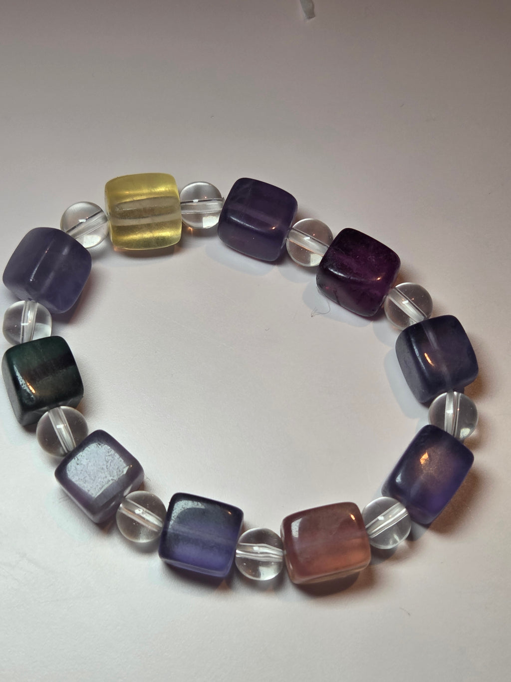 Flourite crystal bracelet