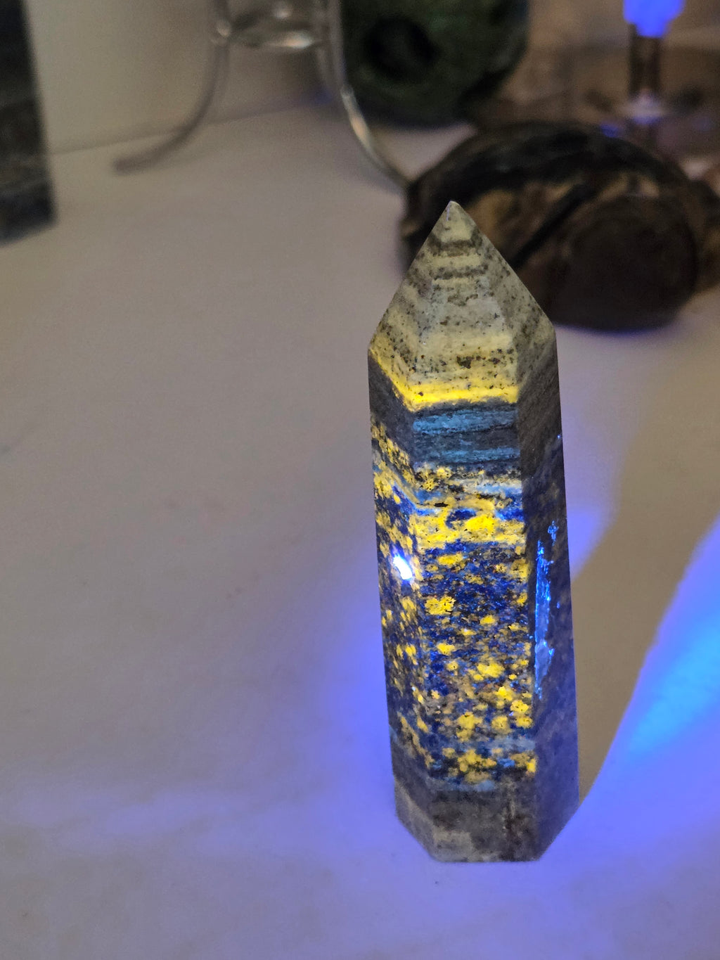 High quality crystal lapis Lazuli crystal tower