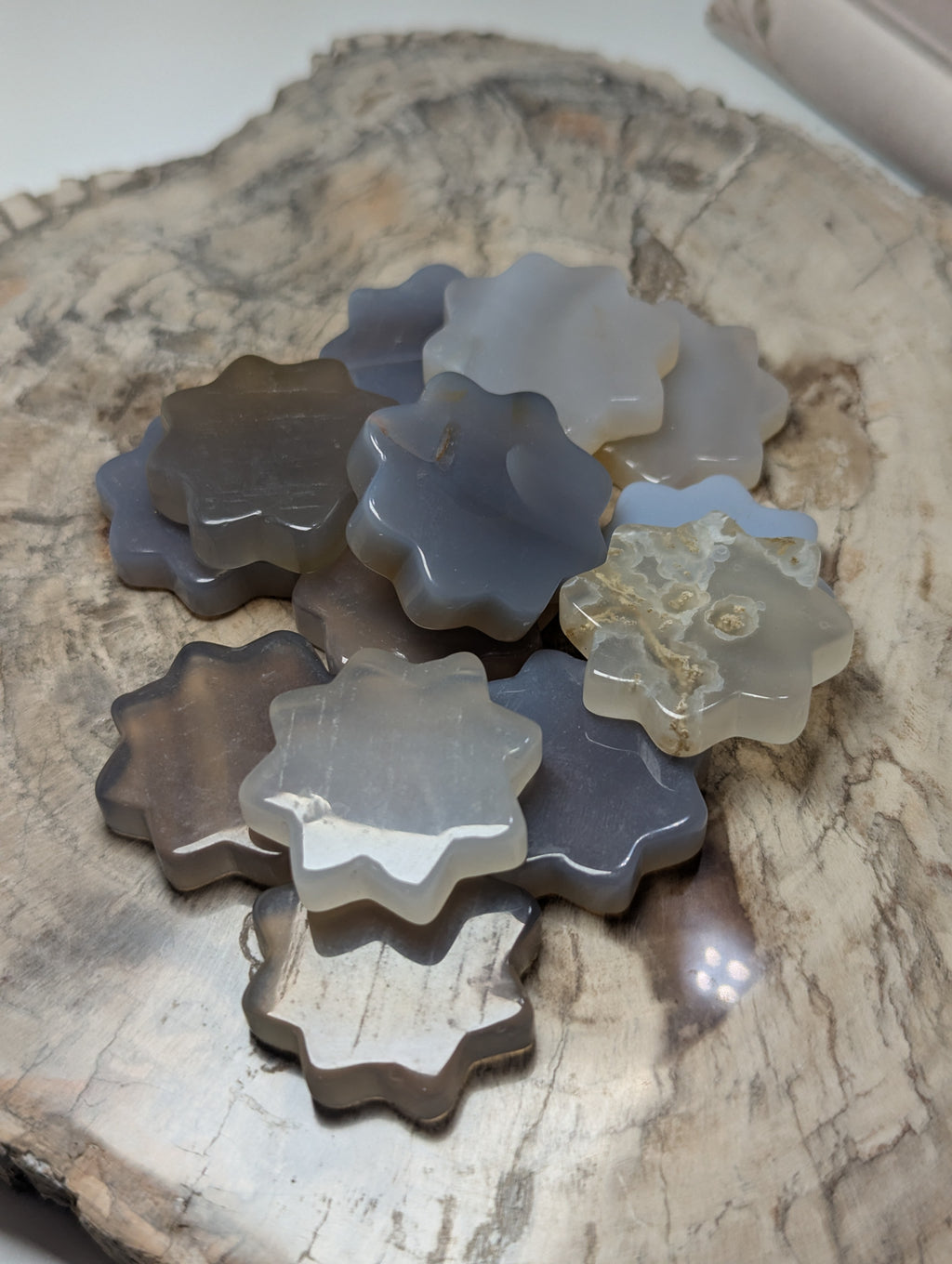 Agate crystal flowers 1 PC