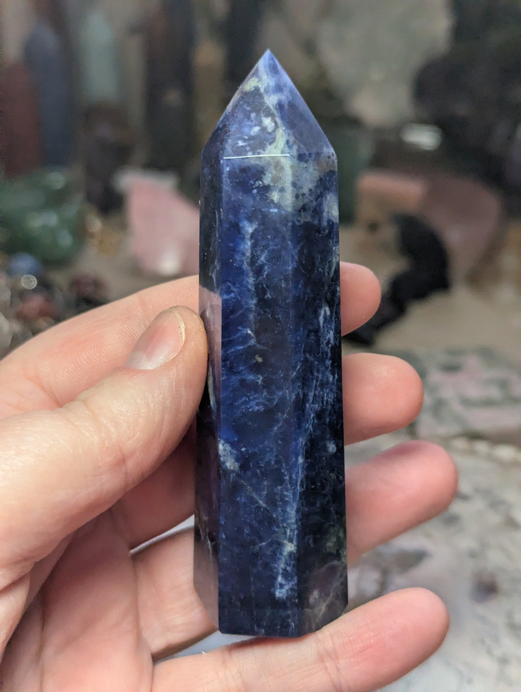 Crystal sodalite crystal tower