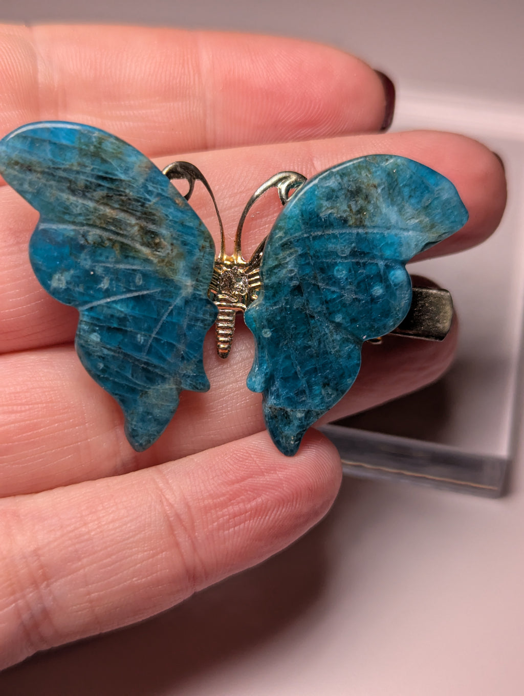 Apatite crystal butterfly