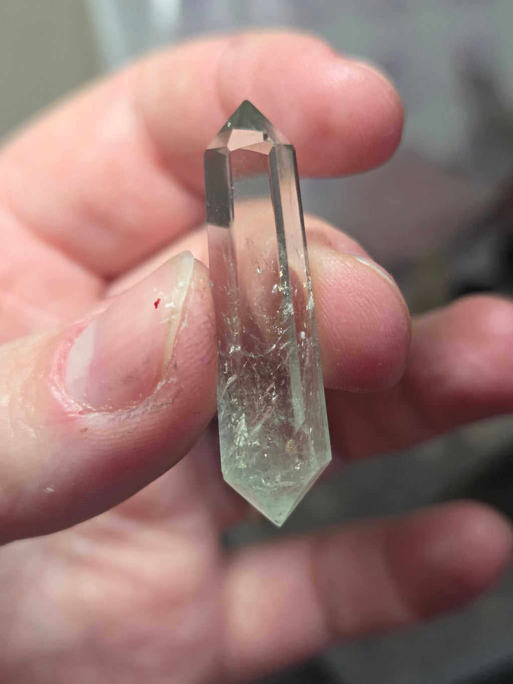 Prasiolite quartz crystal DT