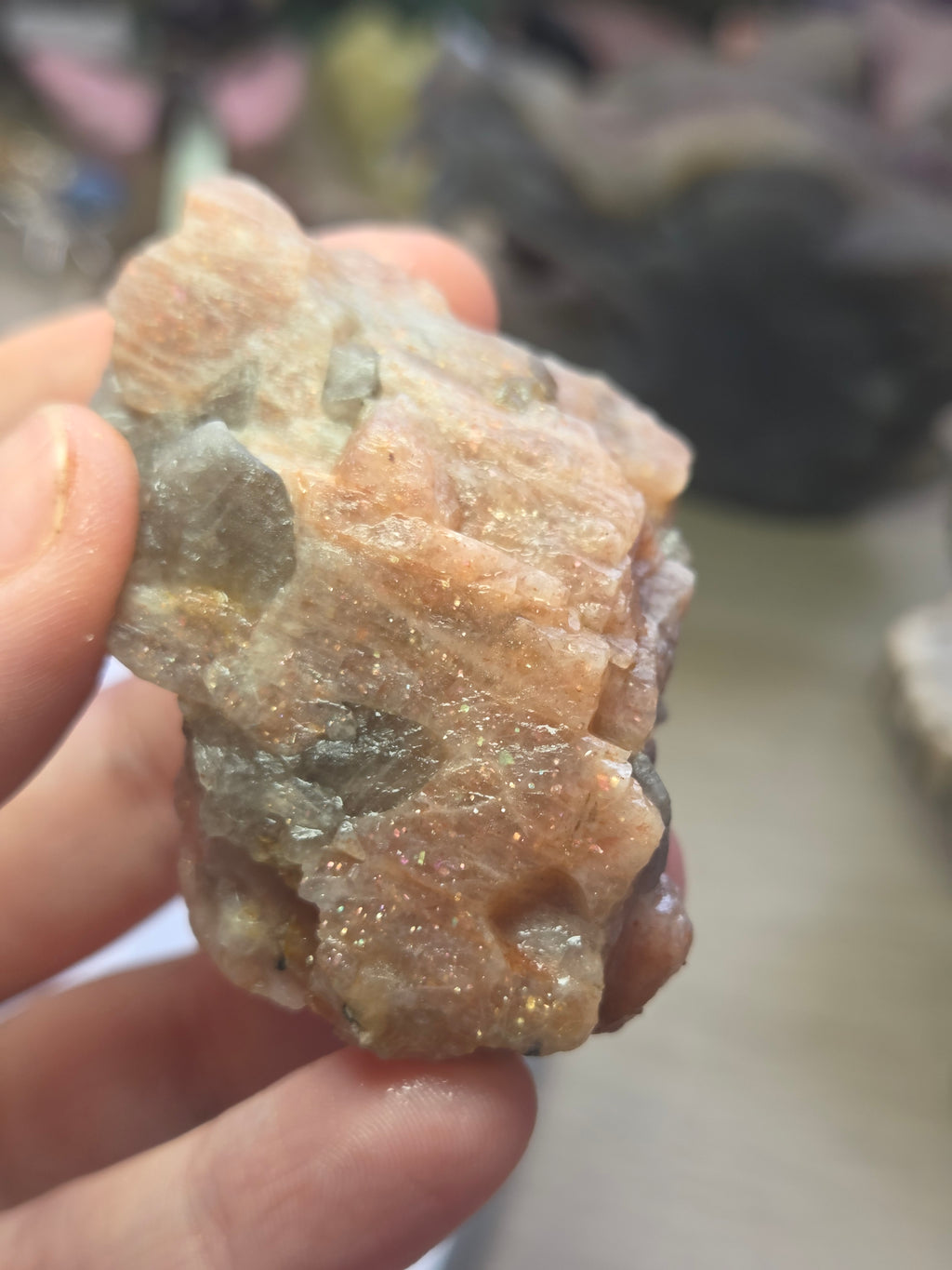 Sunstone raw specimen