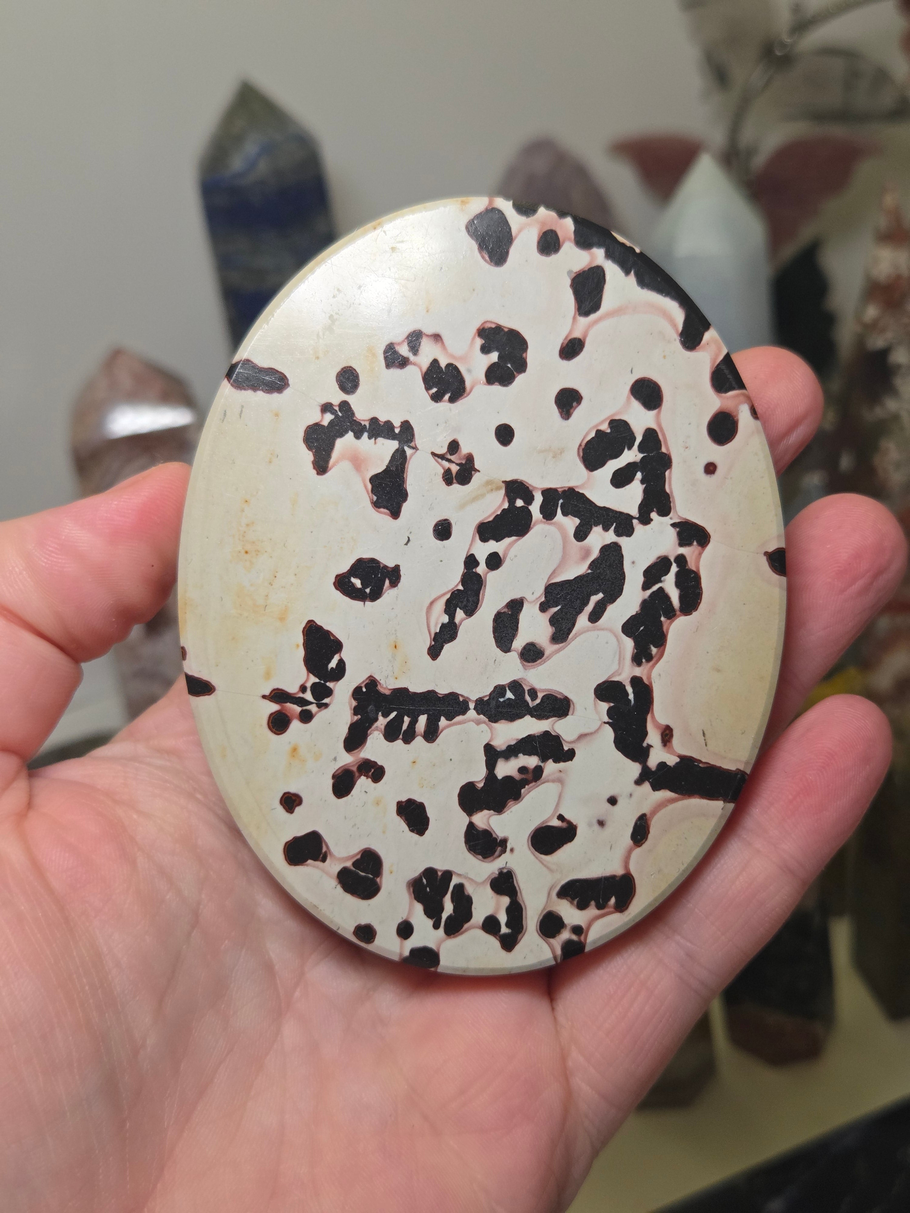 Picture jasper crystal slice