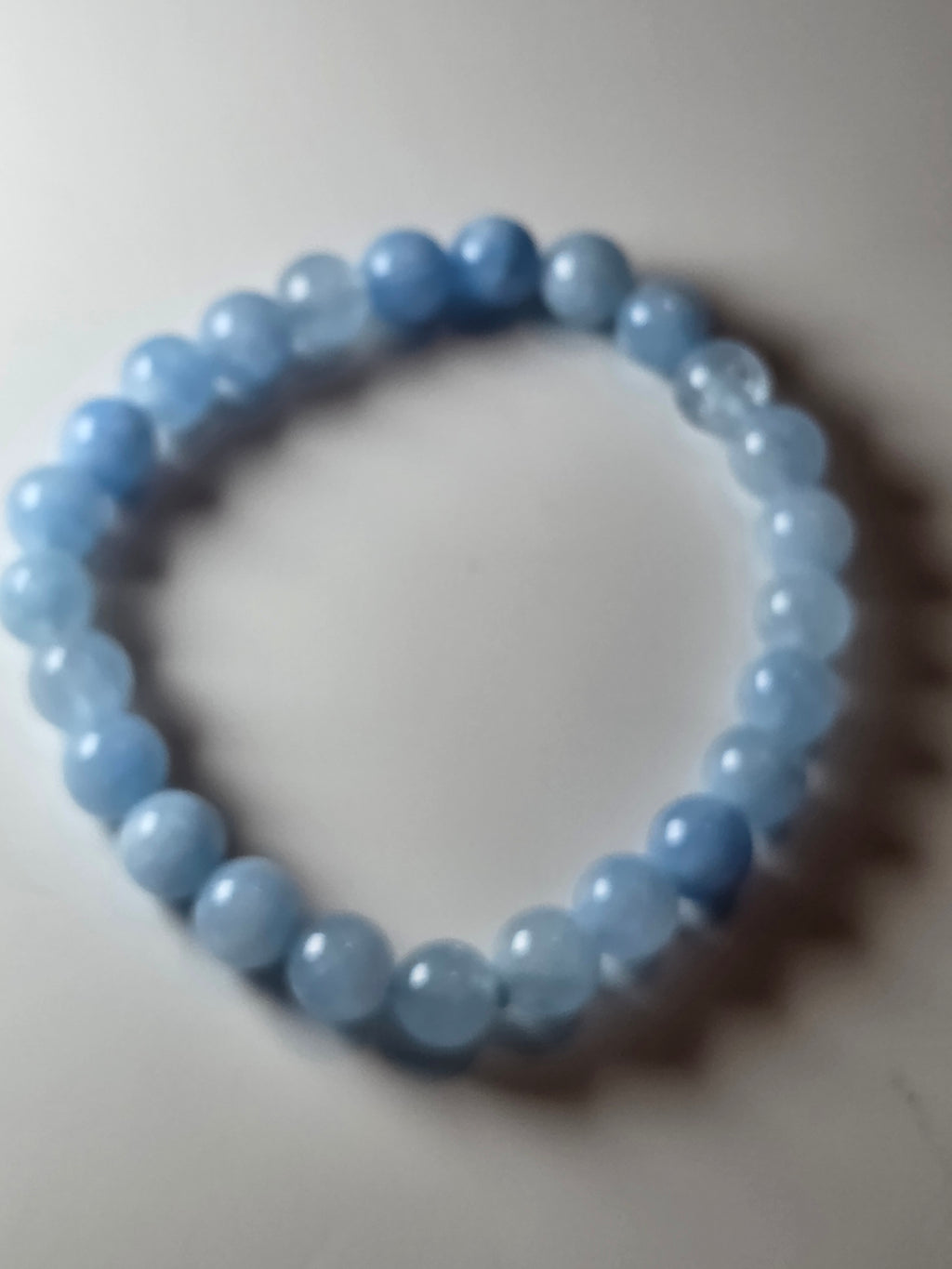 Aquamarine crystal bracelet