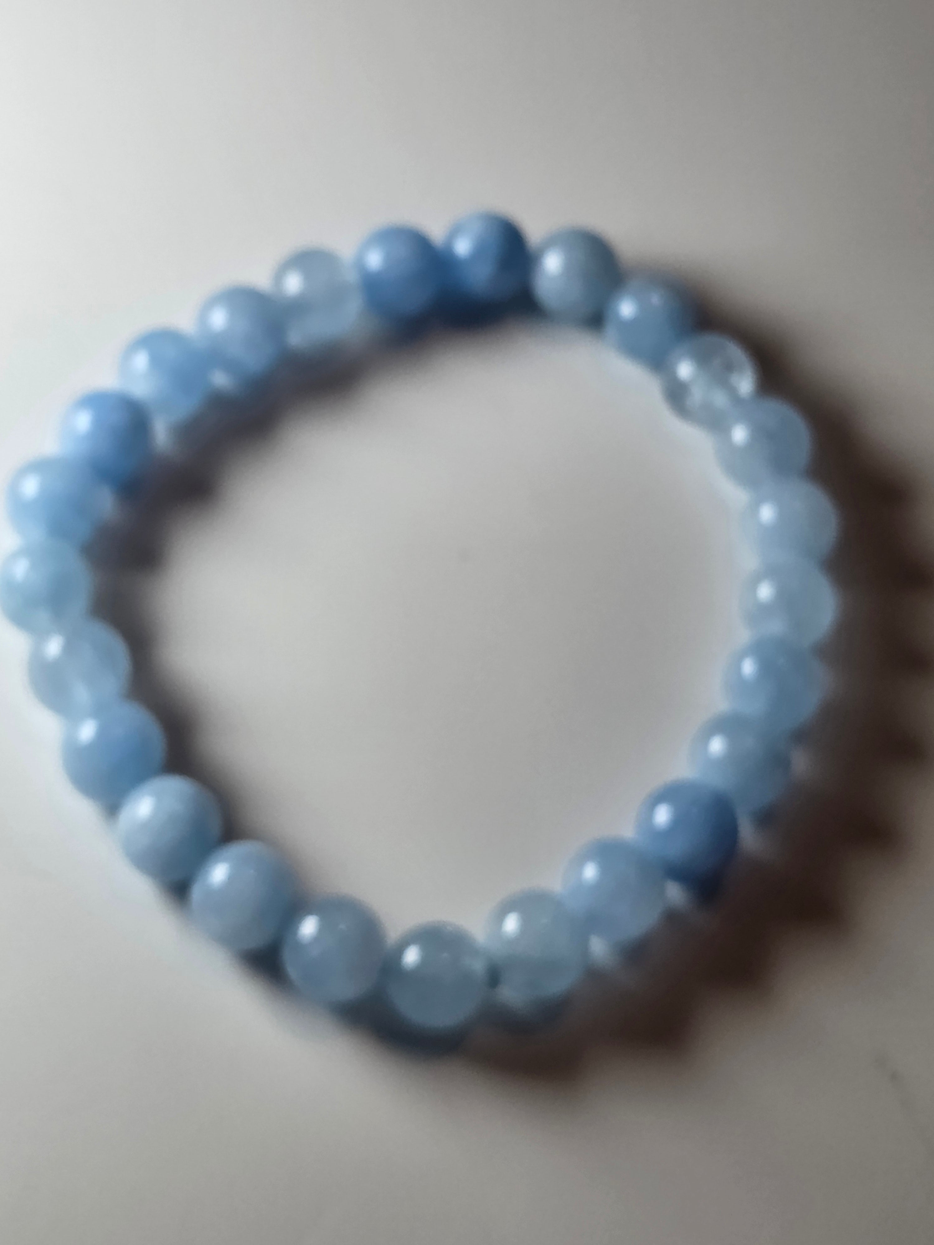 Aquamarine crystal bracelet