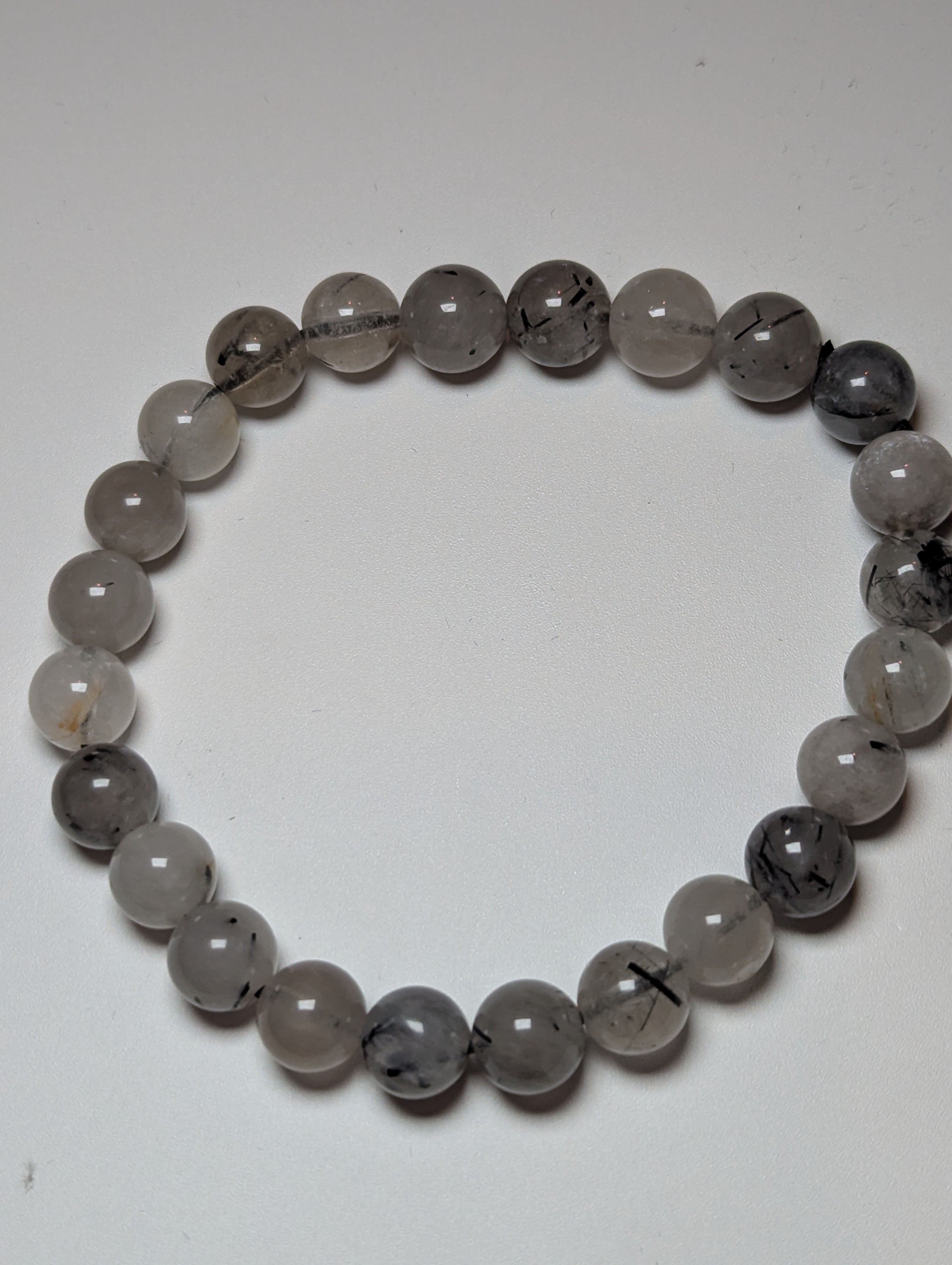 Black Rutile crystal bracelet