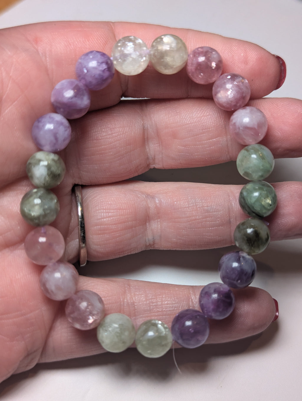 Grade AAAA Flashy Tourmaline crystal bracelet